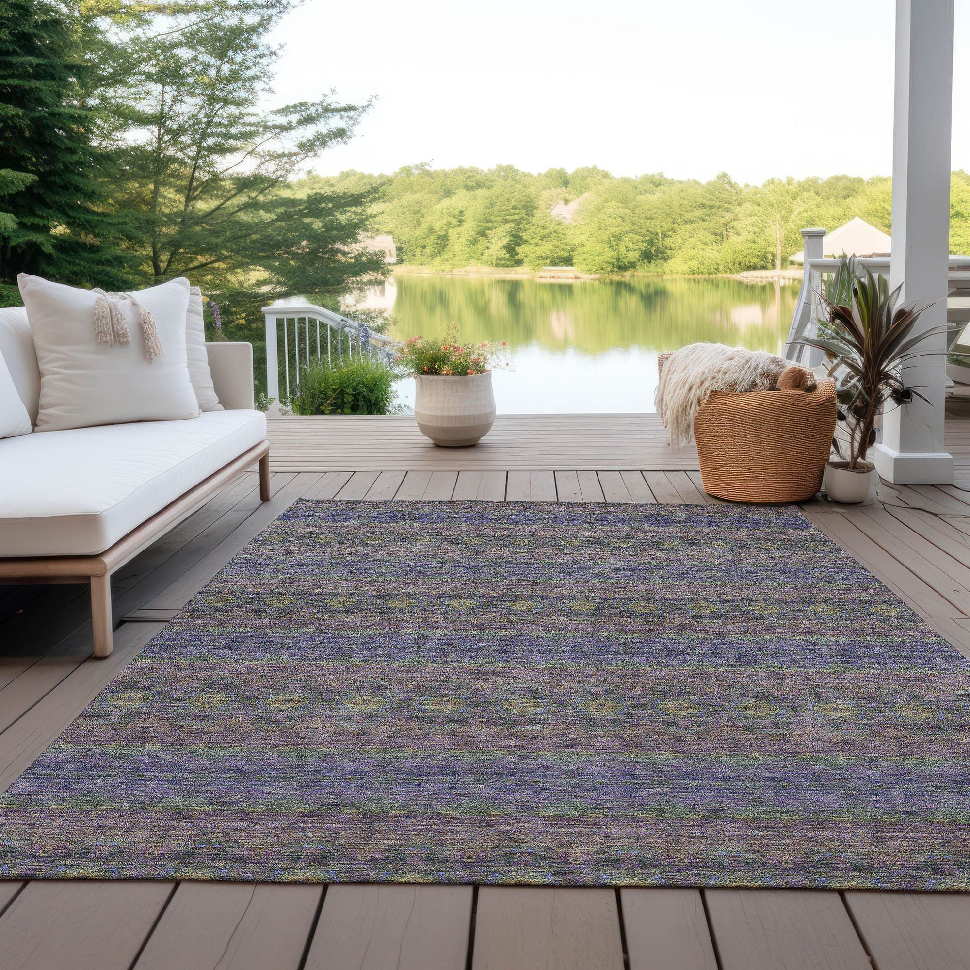 Machine Made ACN615 Purple  Rugs #color_purple 