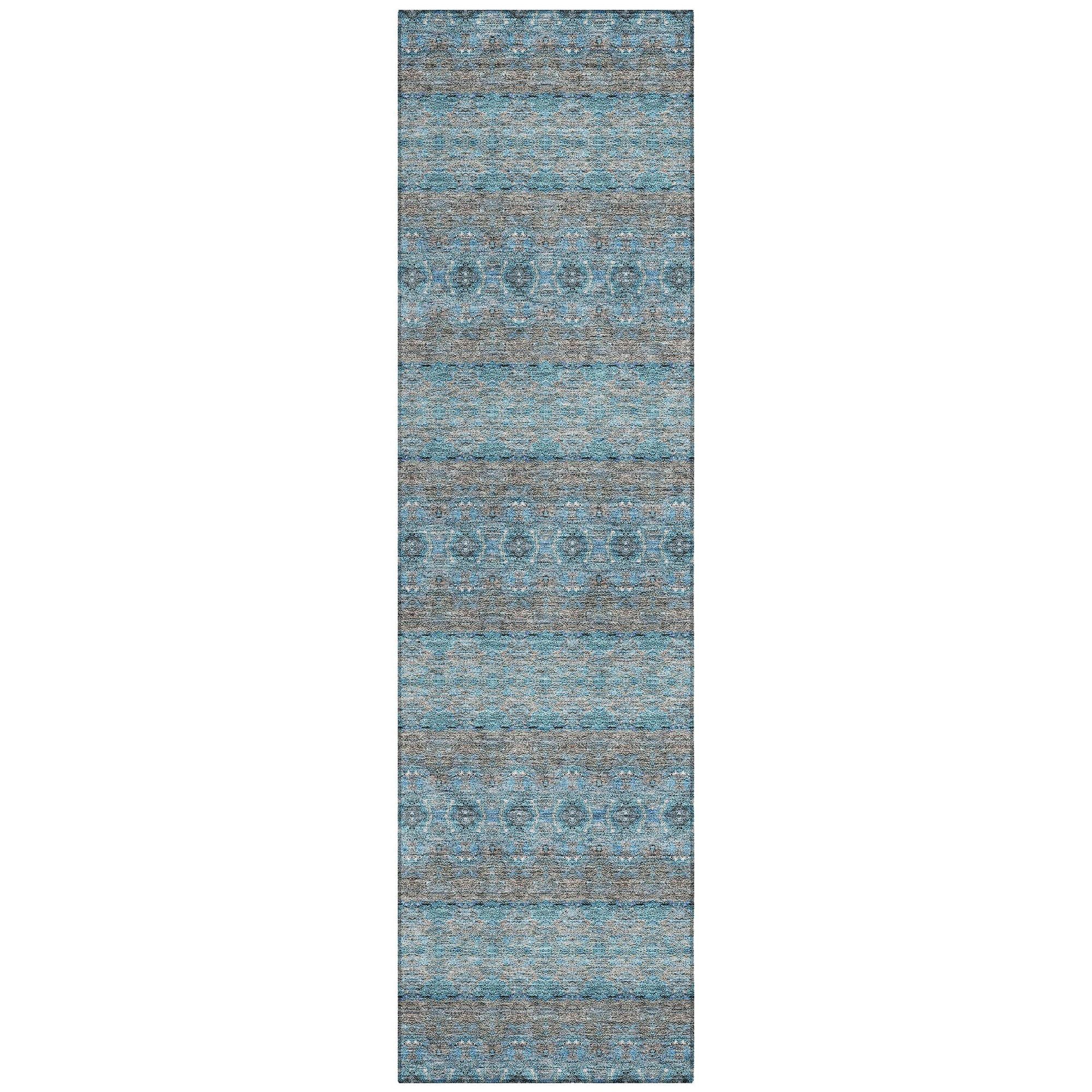 Machine Made ACN615 Teal  Rugs #color_teal 