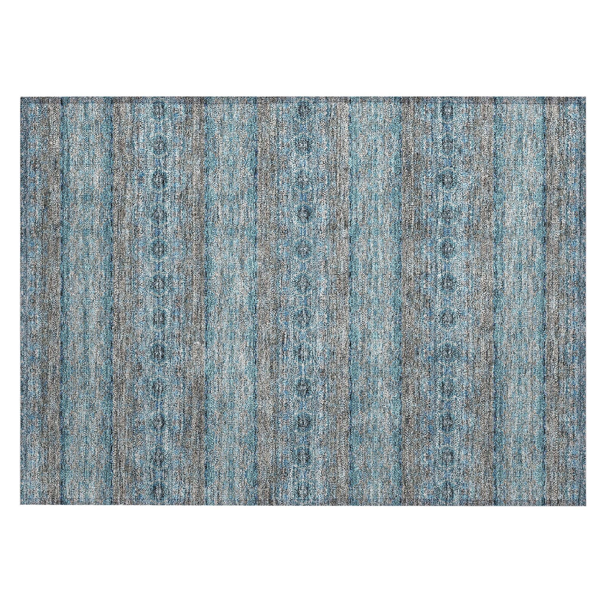 Machine Made ACN615 Teal  Rugs #color_teal 