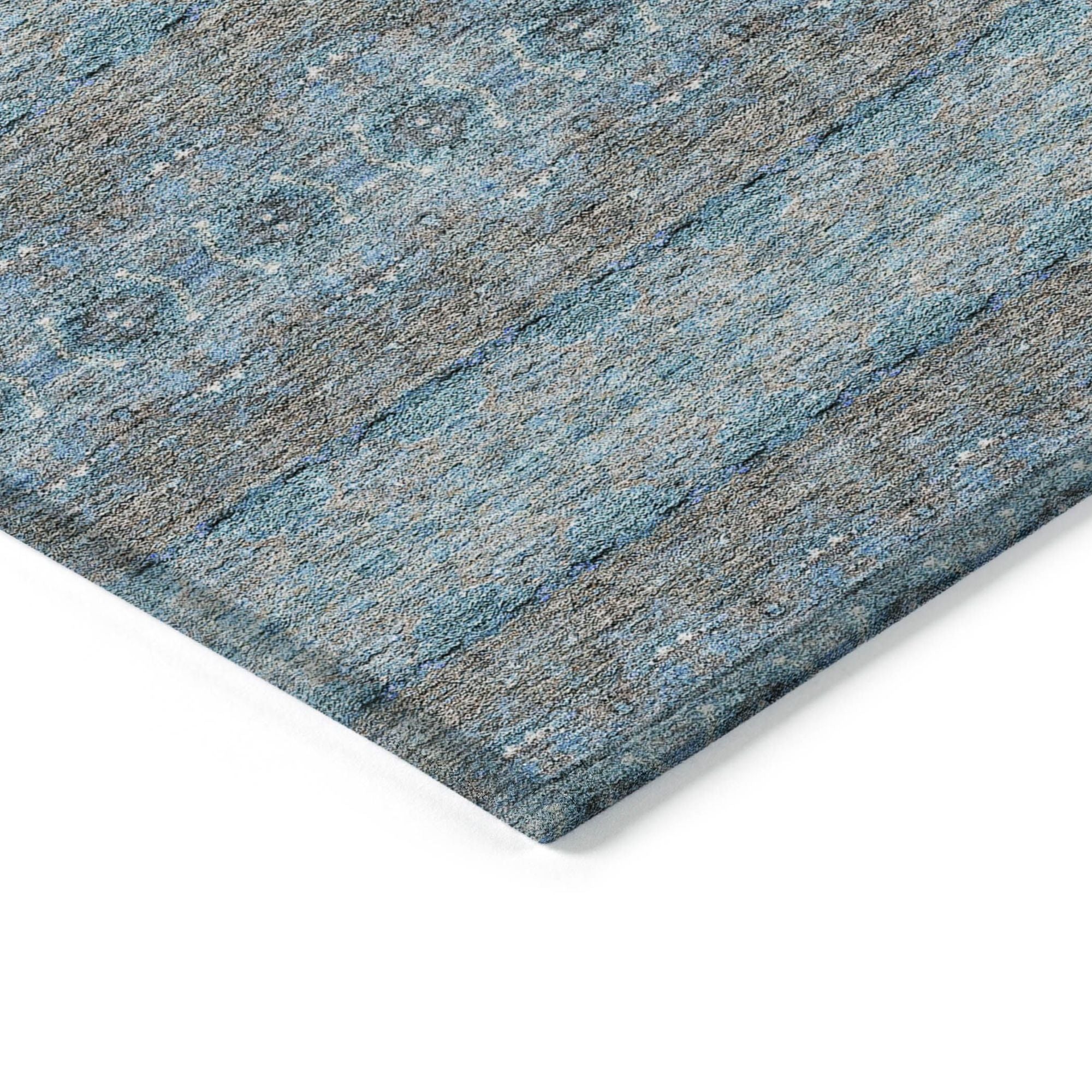 Machine Made ACN615 Teal  Rugs #color_teal 