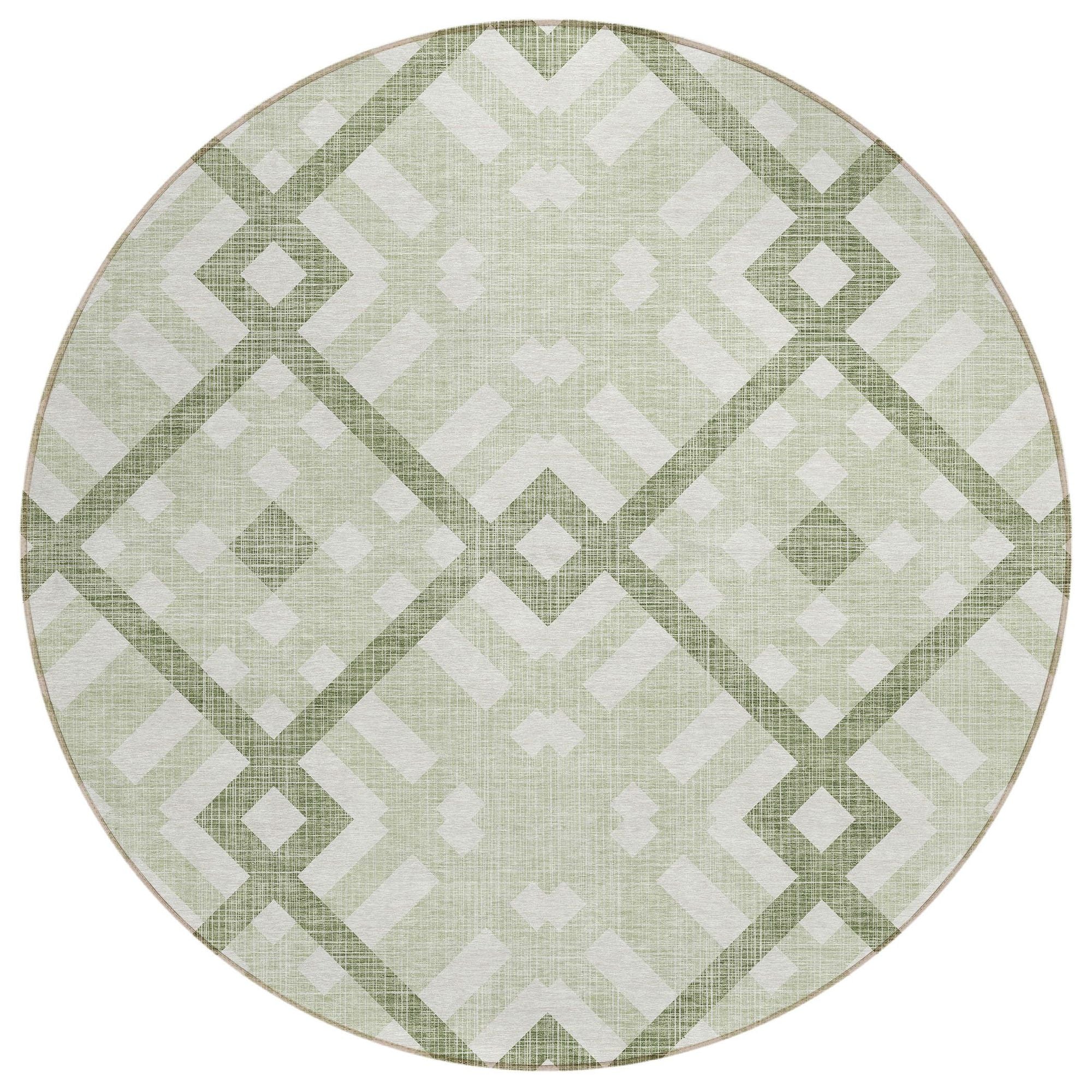 Machine Made ACN616 Aloe Green Rugs #color_aloe green