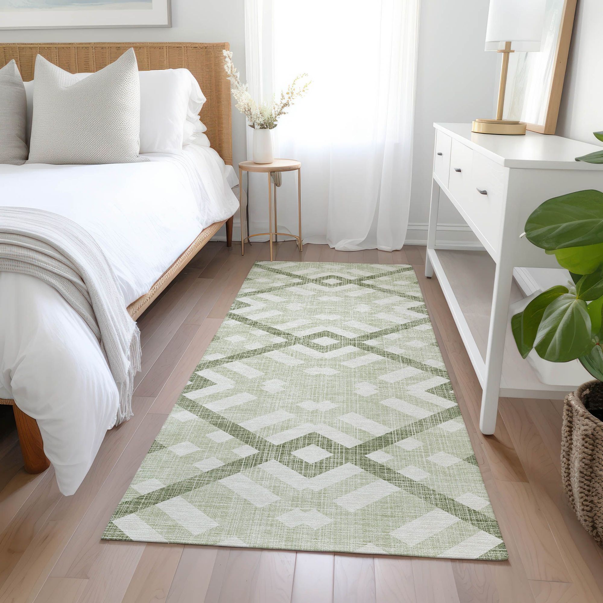 Machine Made ACN616 Aloe Green Rugs #color_aloe green