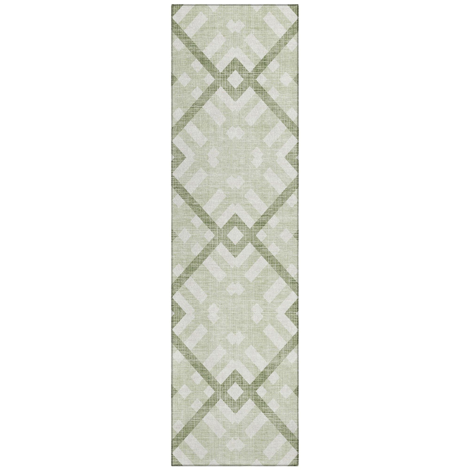 Machine Made ACN616 Aloe Green Rugs #color_aloe green