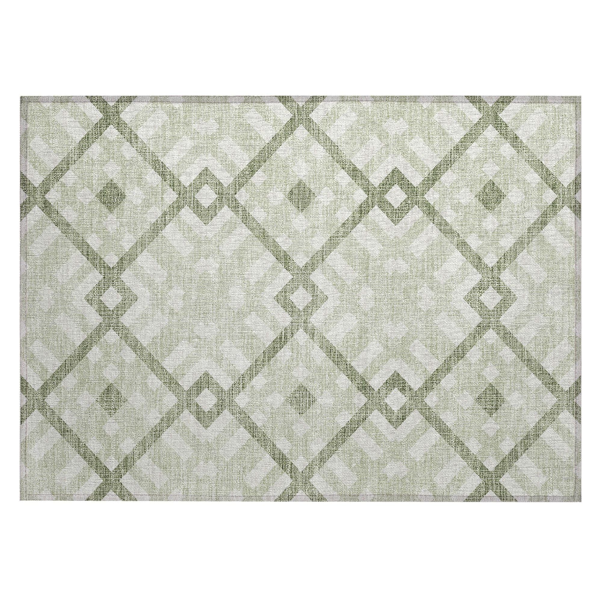 Machine Made ACN616 Aloe Green Rugs #color_aloe green