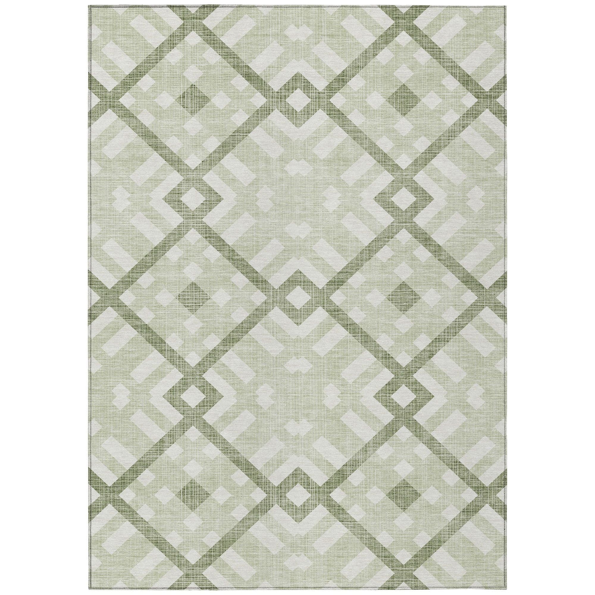 Machine Made ACN616 Aloe Green Rugs #color_aloe green