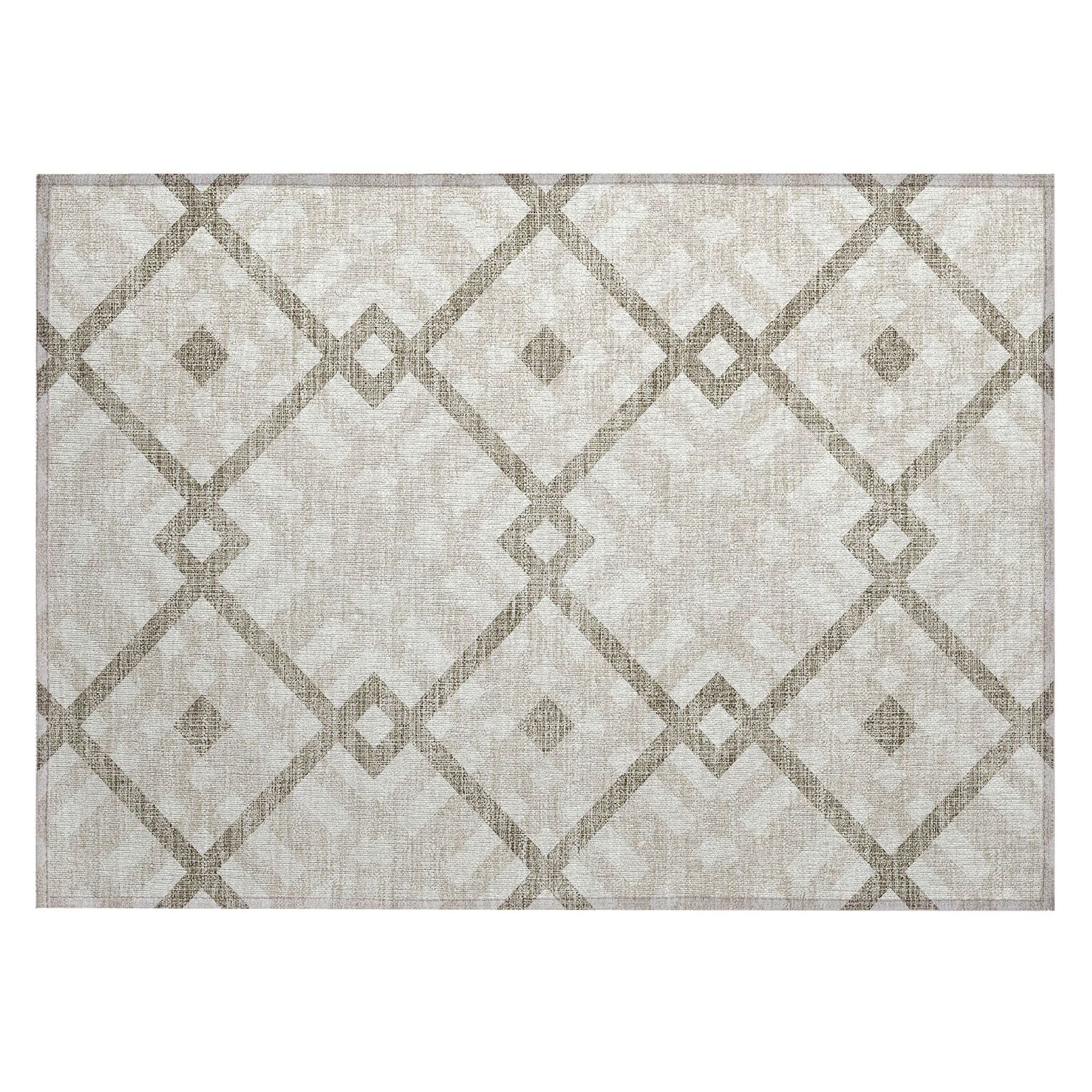 Machine Made ACN616 Beige Brown Rugs #color_beige brown