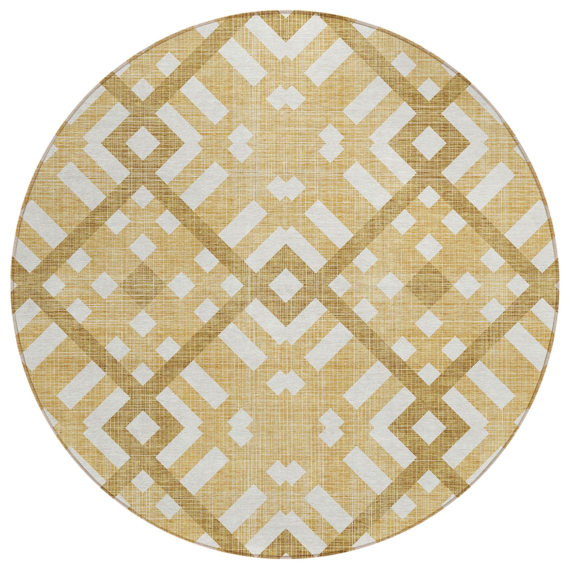 Machine Made ACN616 Gold  Rugs #color_gold 