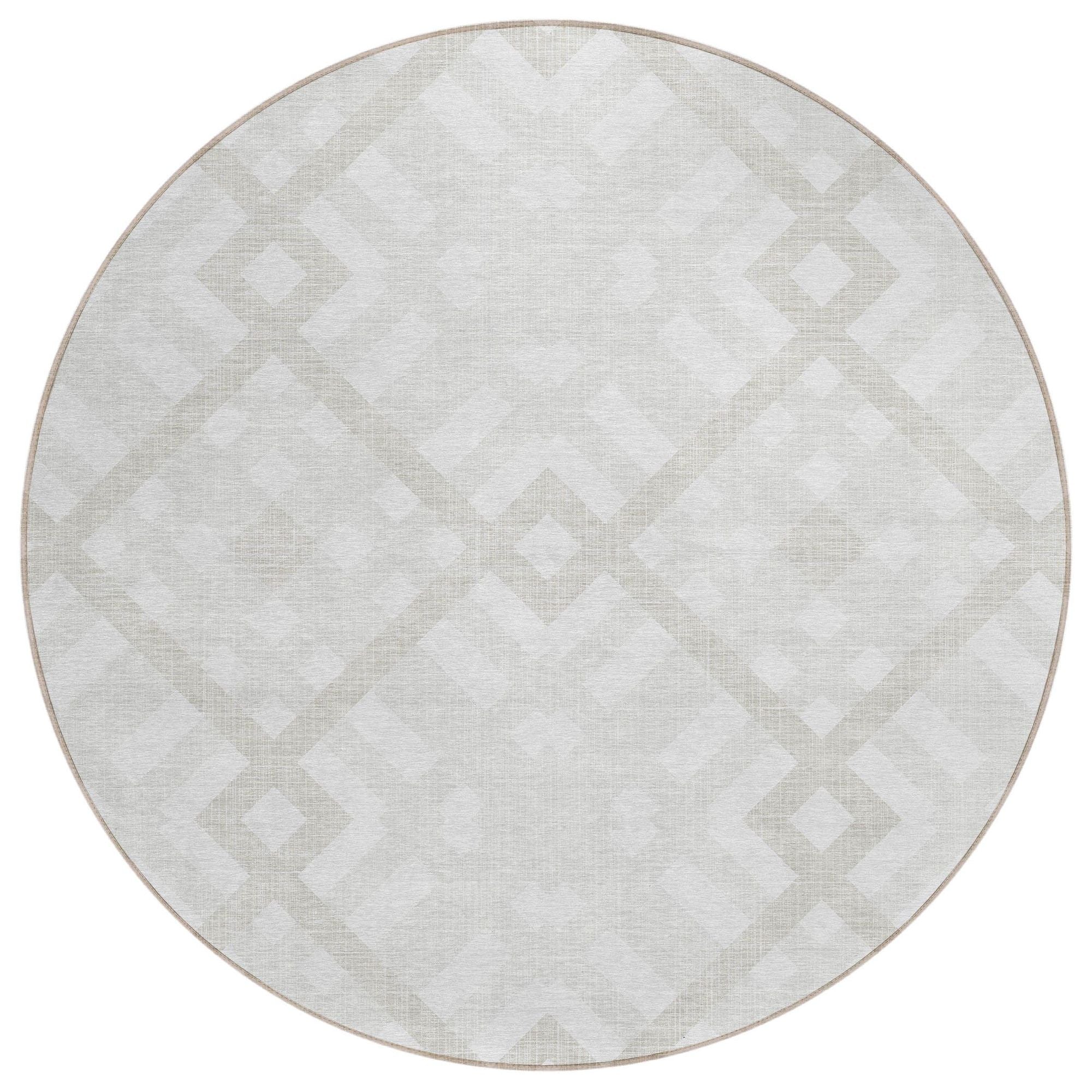 Machine Made ACN616 Ivory  Rugs #color_ivory 