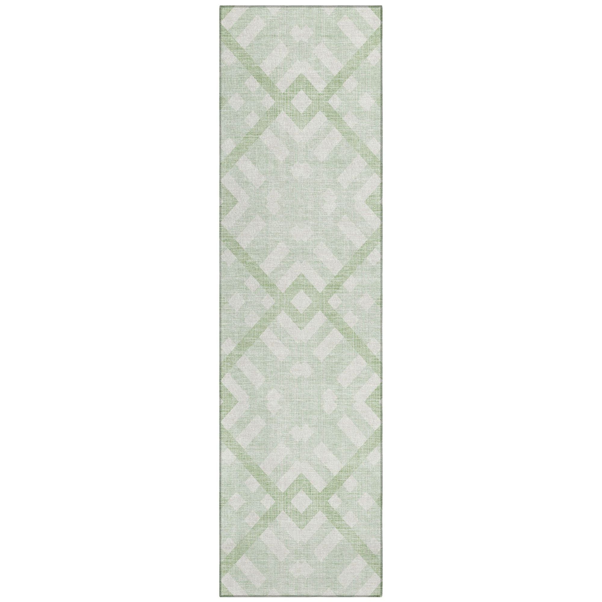 Machine Made ACN616 Mint Green Rugs #color_mint green