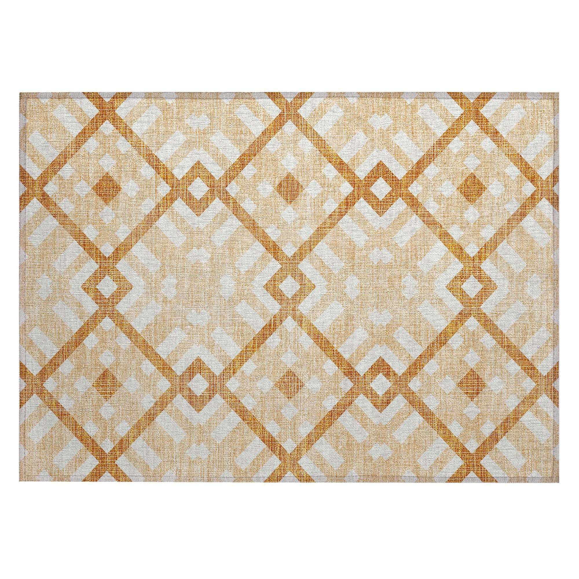 Machine Made ACN616 Peach Orange Rugs #color_peach orange