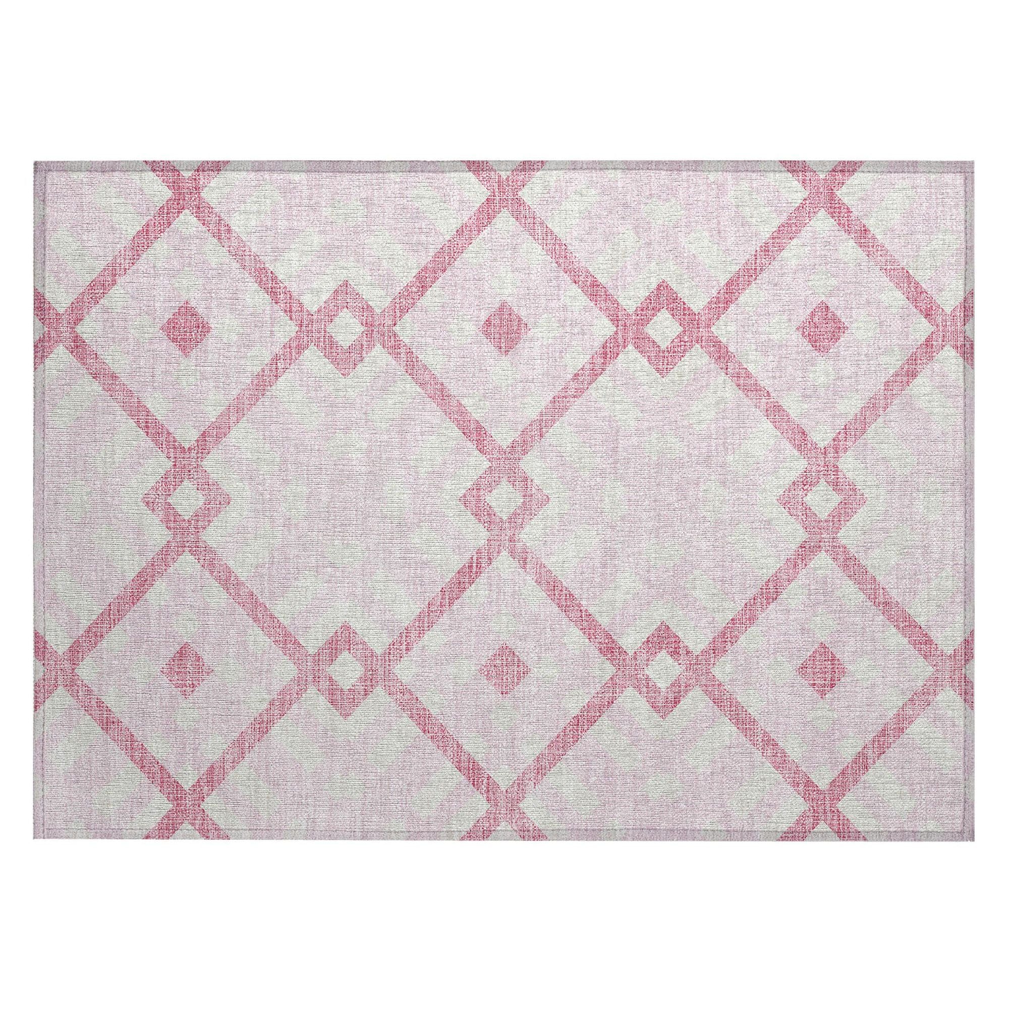 Machine Made ACN616 Pink  Rugs #color_pink 