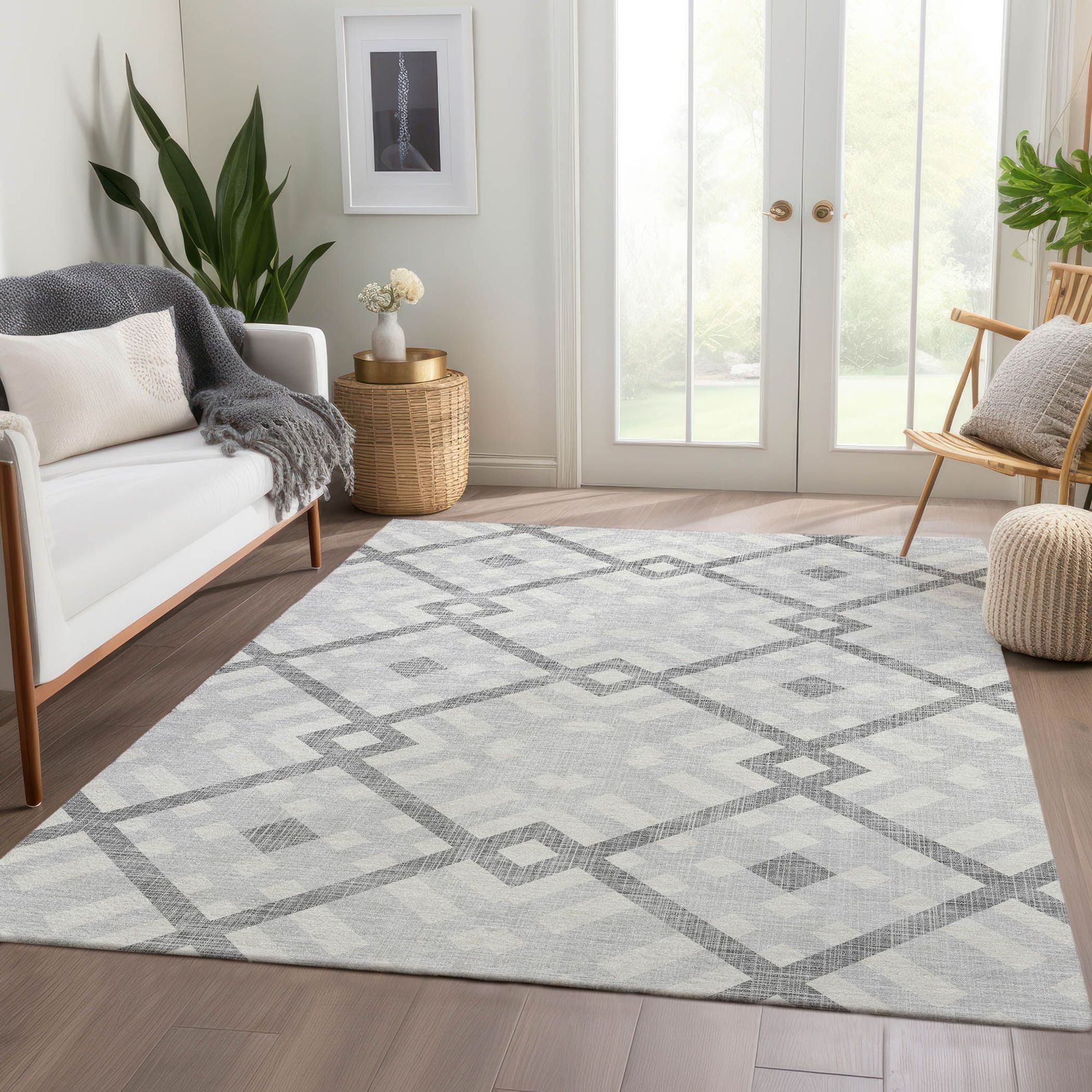 Machine Made ACN616 Silver Gray Rugs #color_silver gray