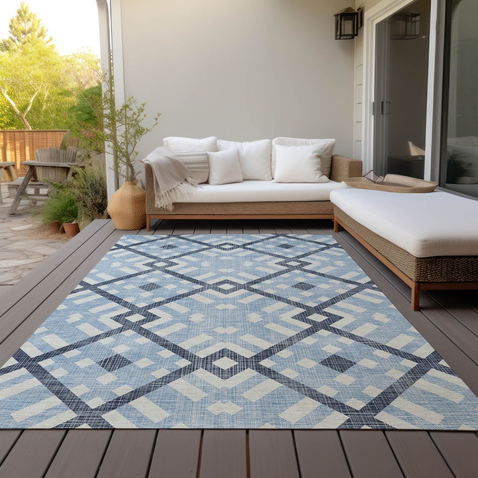 Machine Made ACN616 Sky Blue Rugs #color_sky blue