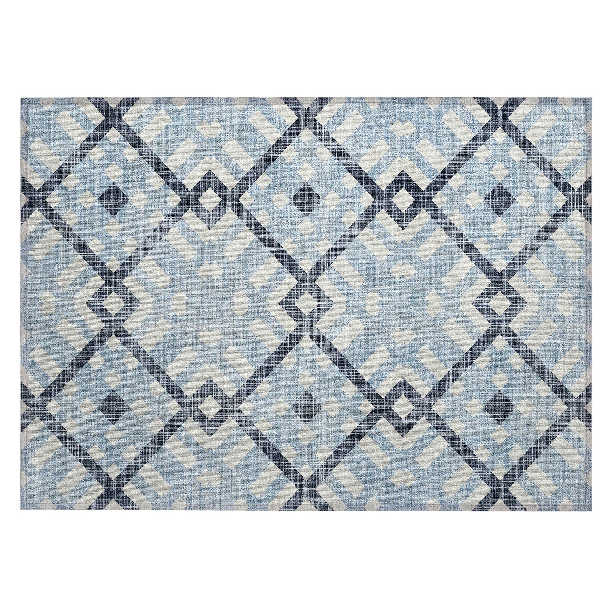 Machine Made ACN616 Sky Blue Rugs #color_sky blue