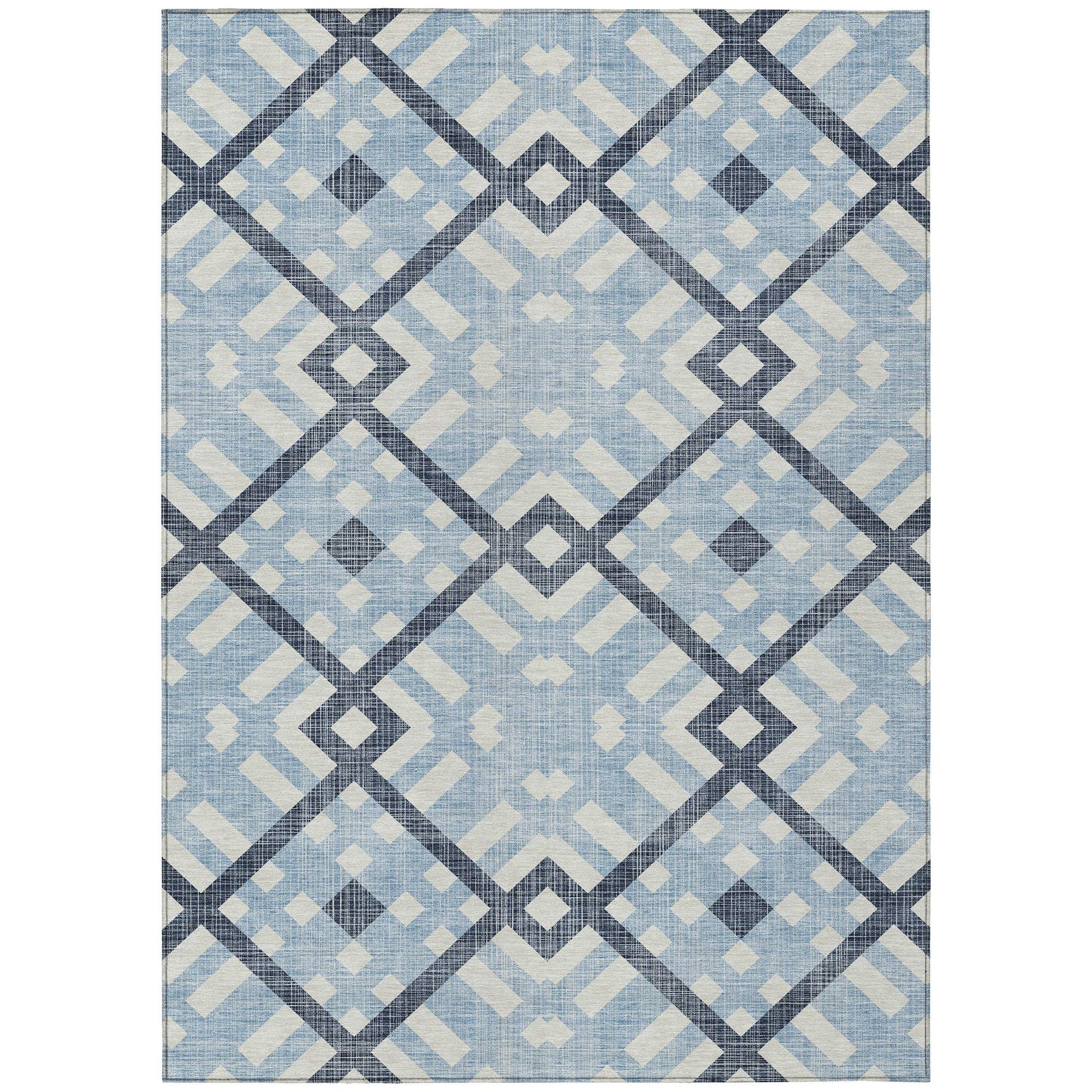 Machine Made ACN616 Sky Blue Rugs #color_sky blue