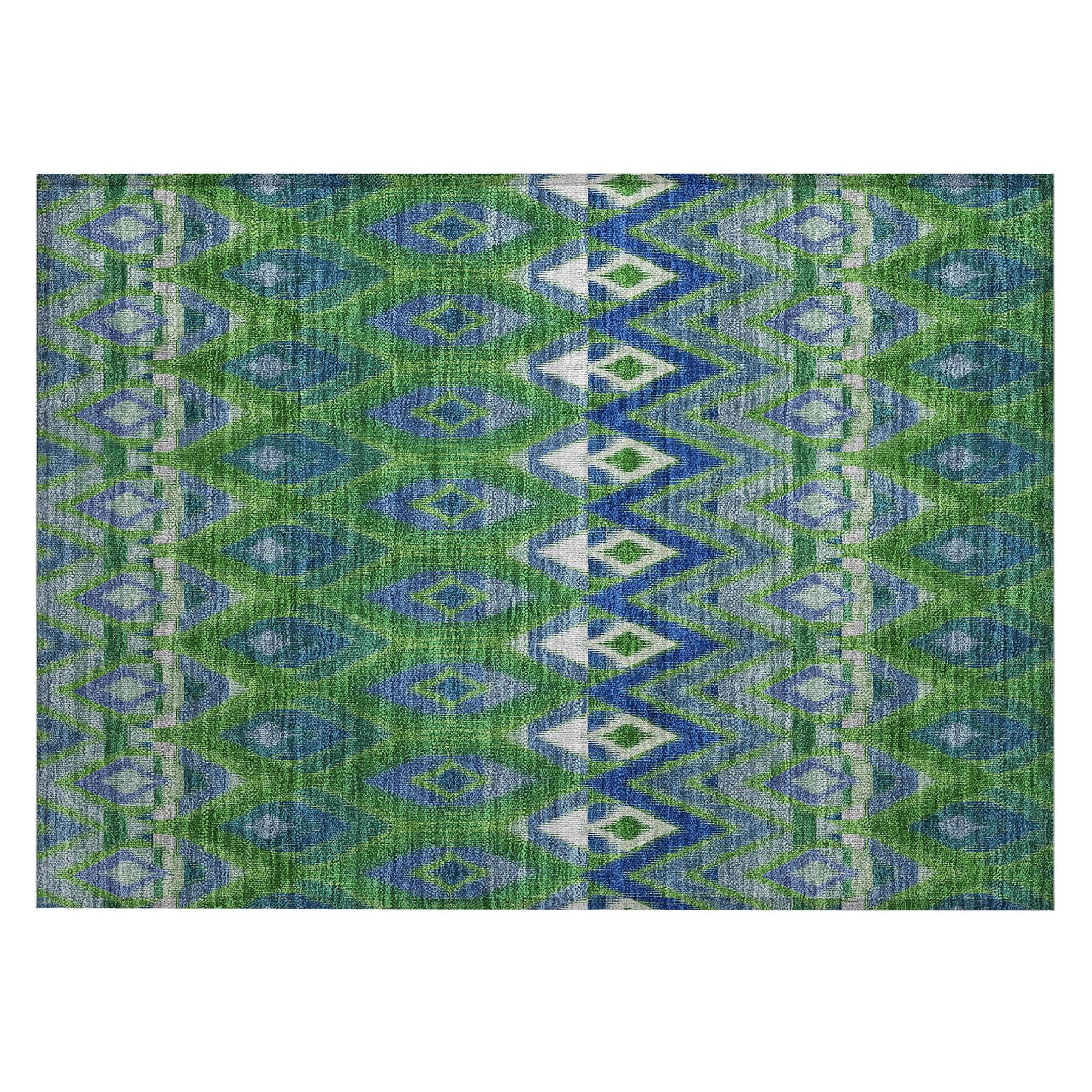 Machine Made ACN617 Green  Rugs #color_green 