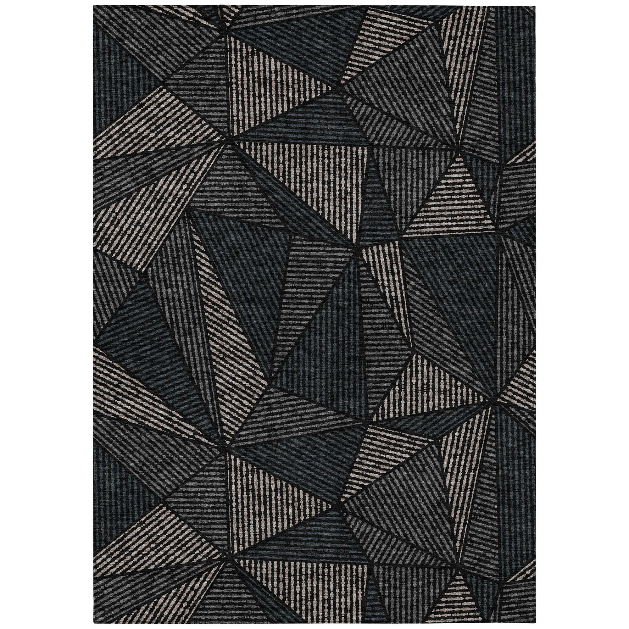 Machine Made ACN618 Black  Rugs #color_black 