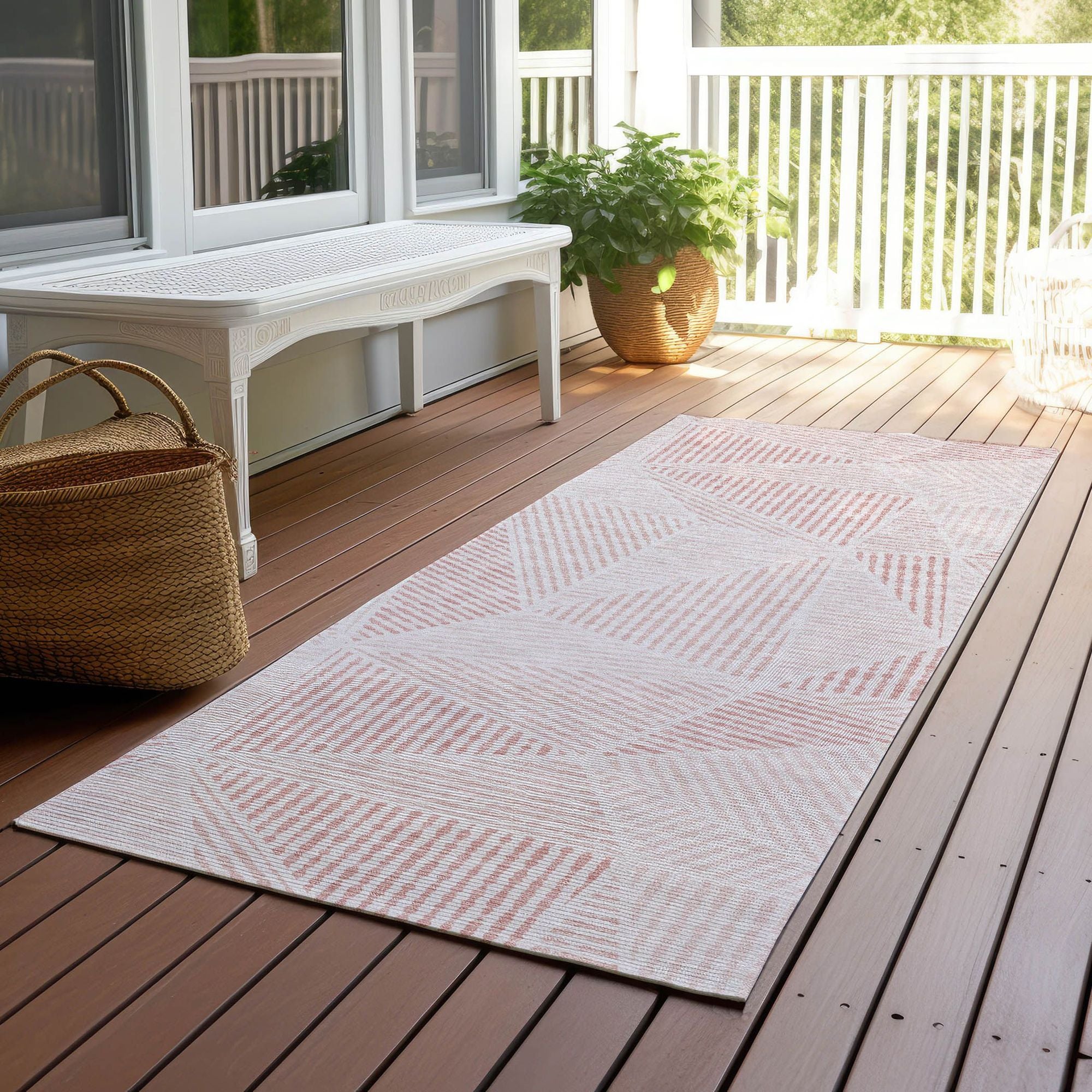 Machine Made ACN618 Blush Pink Rugs #color_blush pink