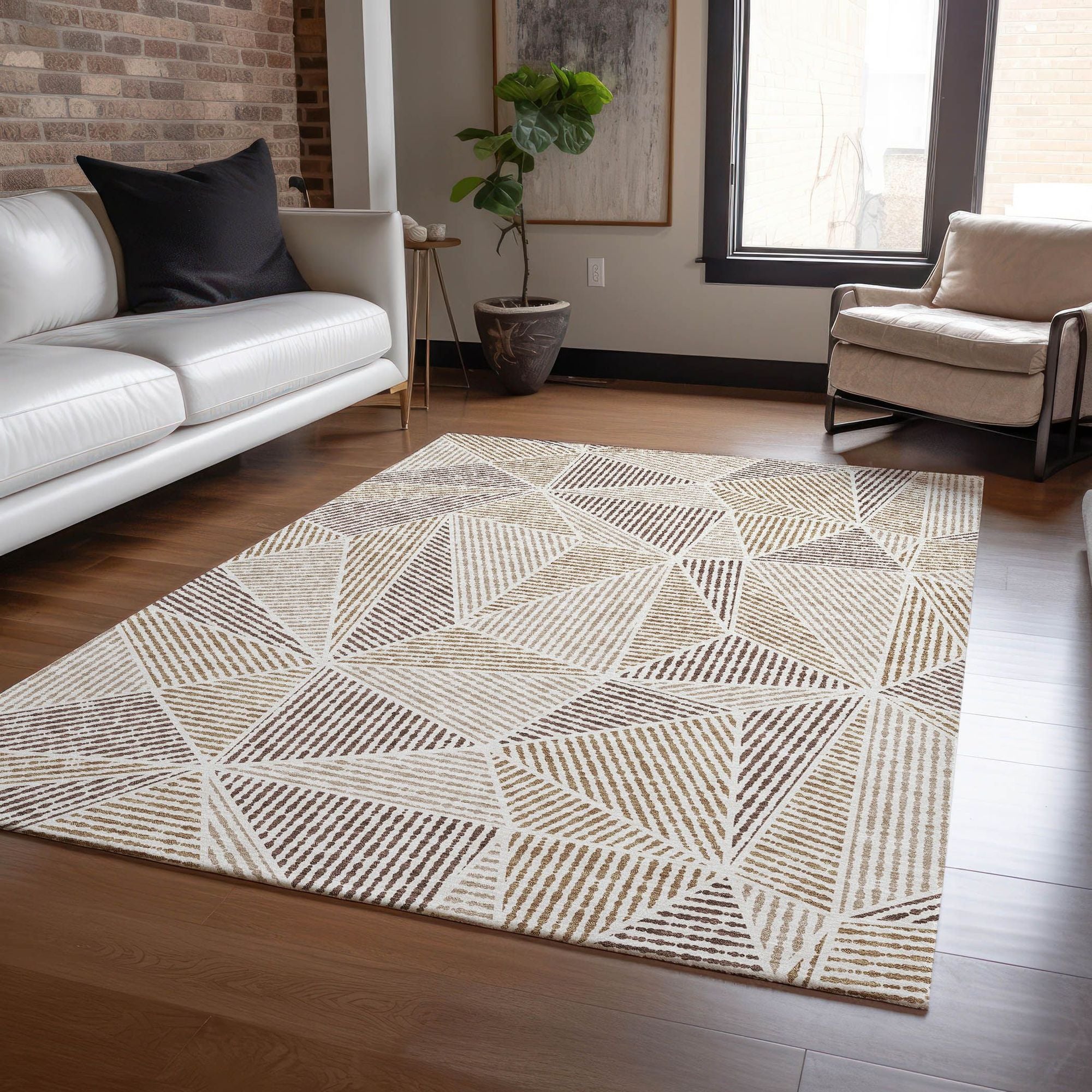 Machine Made ACN618 Brown  Rugs #color_brown 