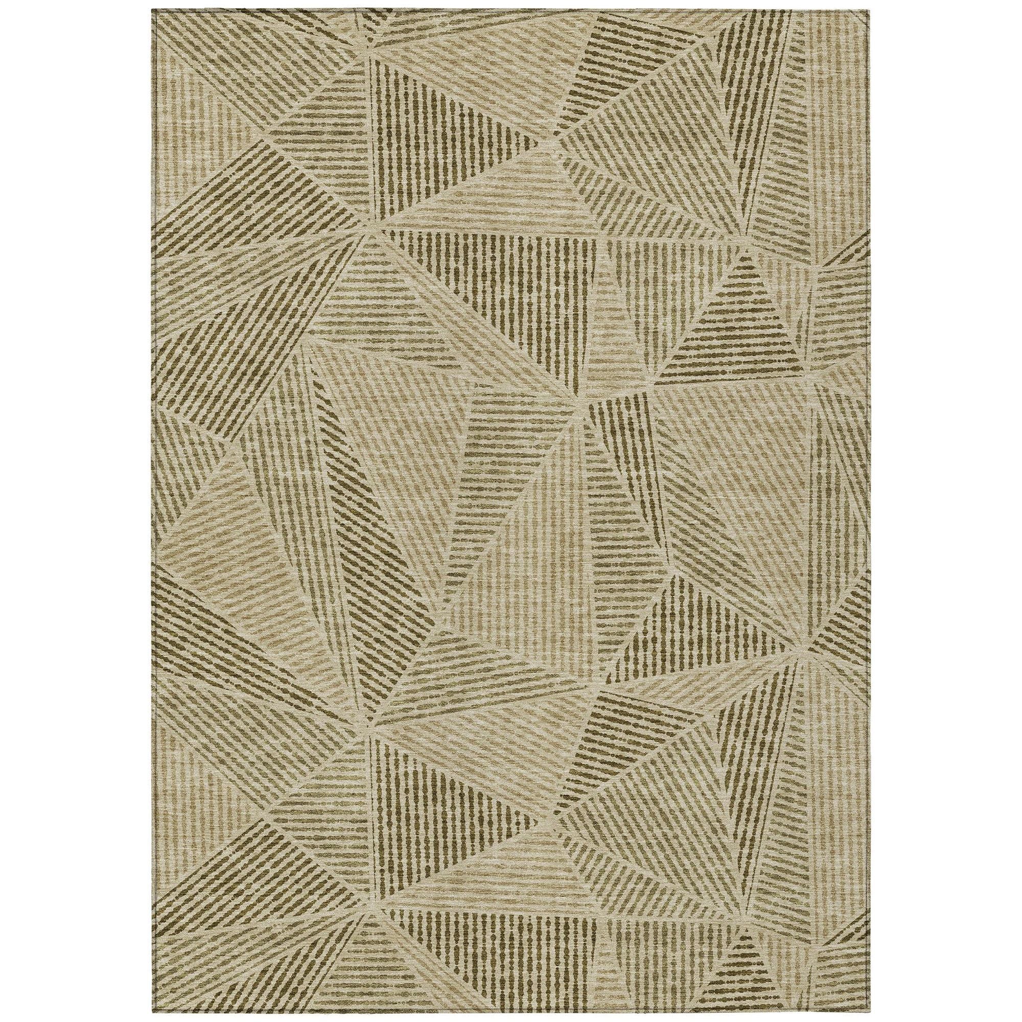 Machine Made ACN618 Khaki Brown Rugs #color_khaki brown