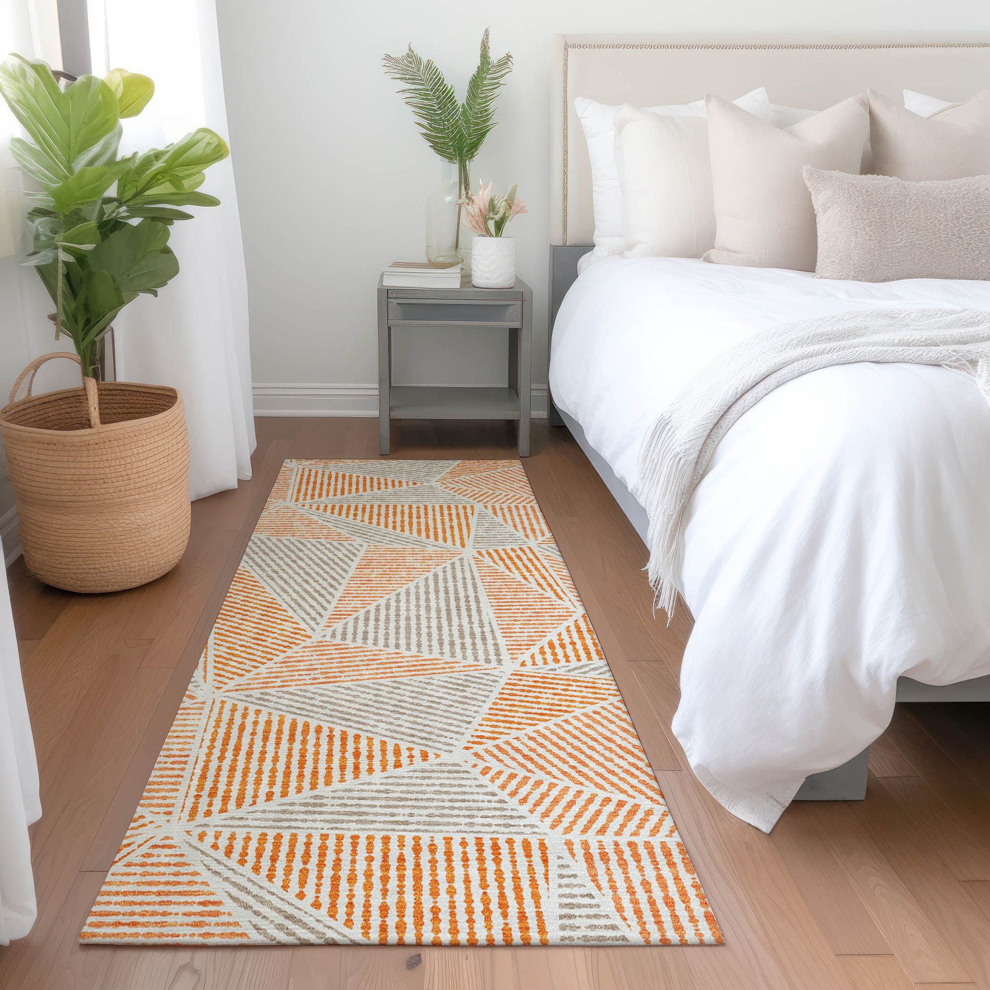 Machine Made ACN618 Orange  Rugs #color_orange 