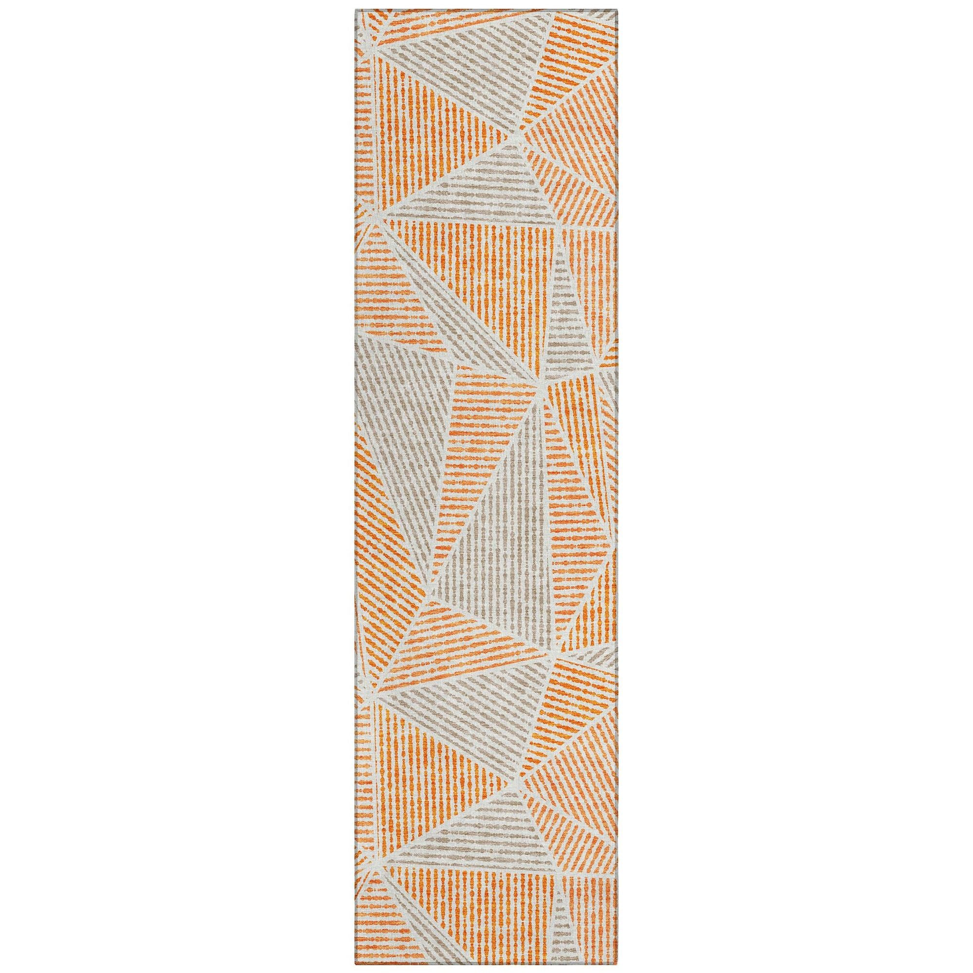 Machine Made ACN618 Orange  Rugs #color_orange 