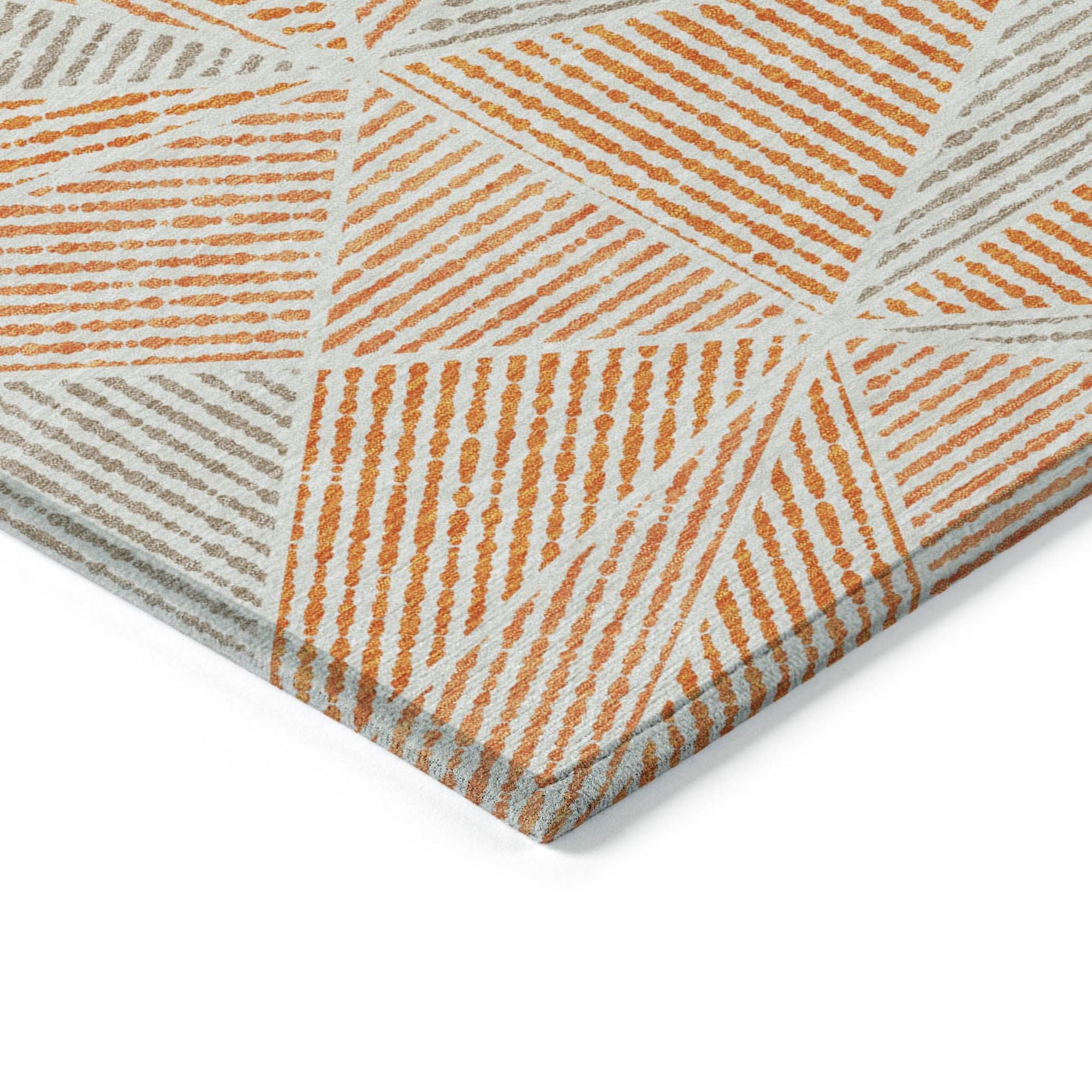 Machine Made ACN618 Orange  Rugs #color_orange 