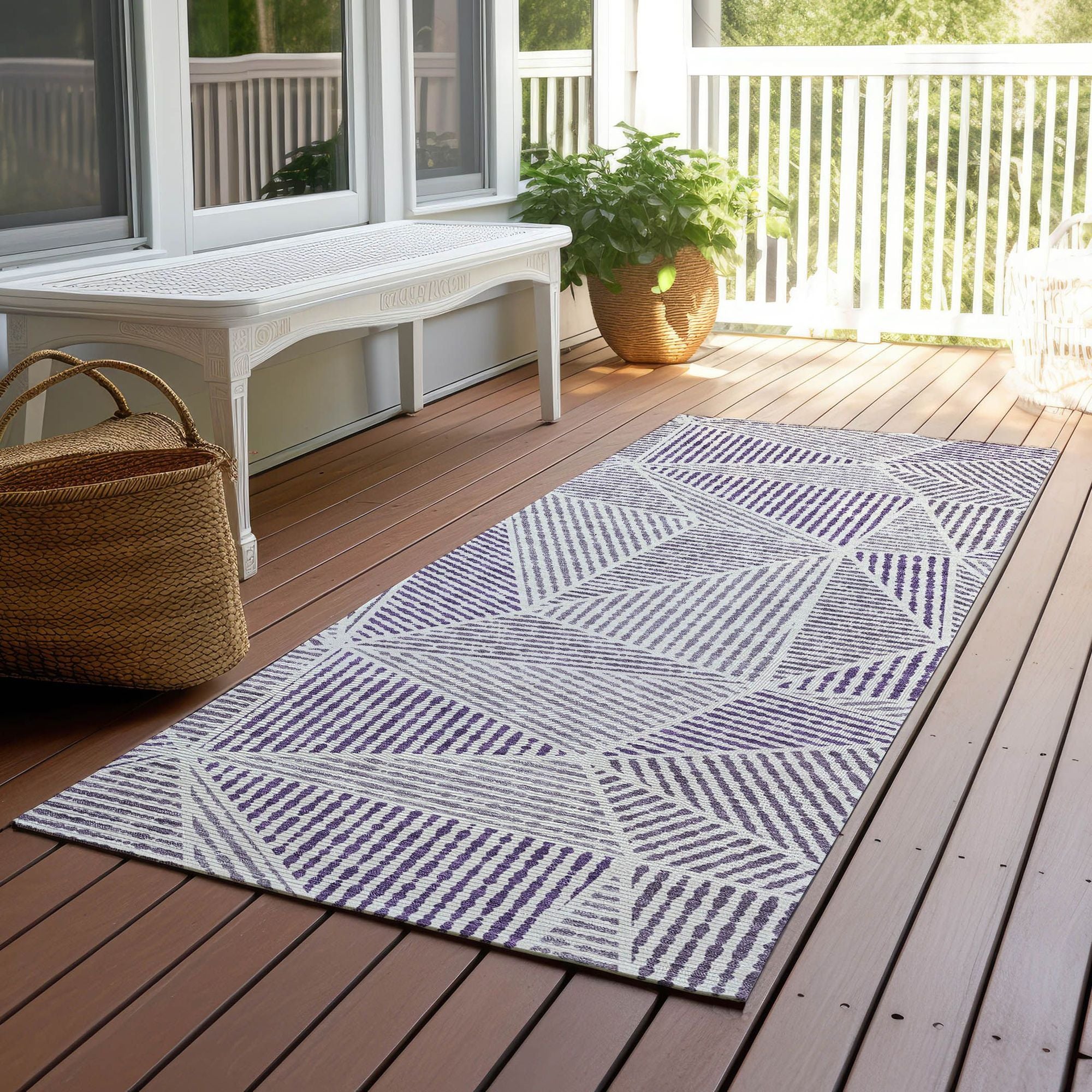 Machine Made ACN618 Purple  Rugs #color_purple 