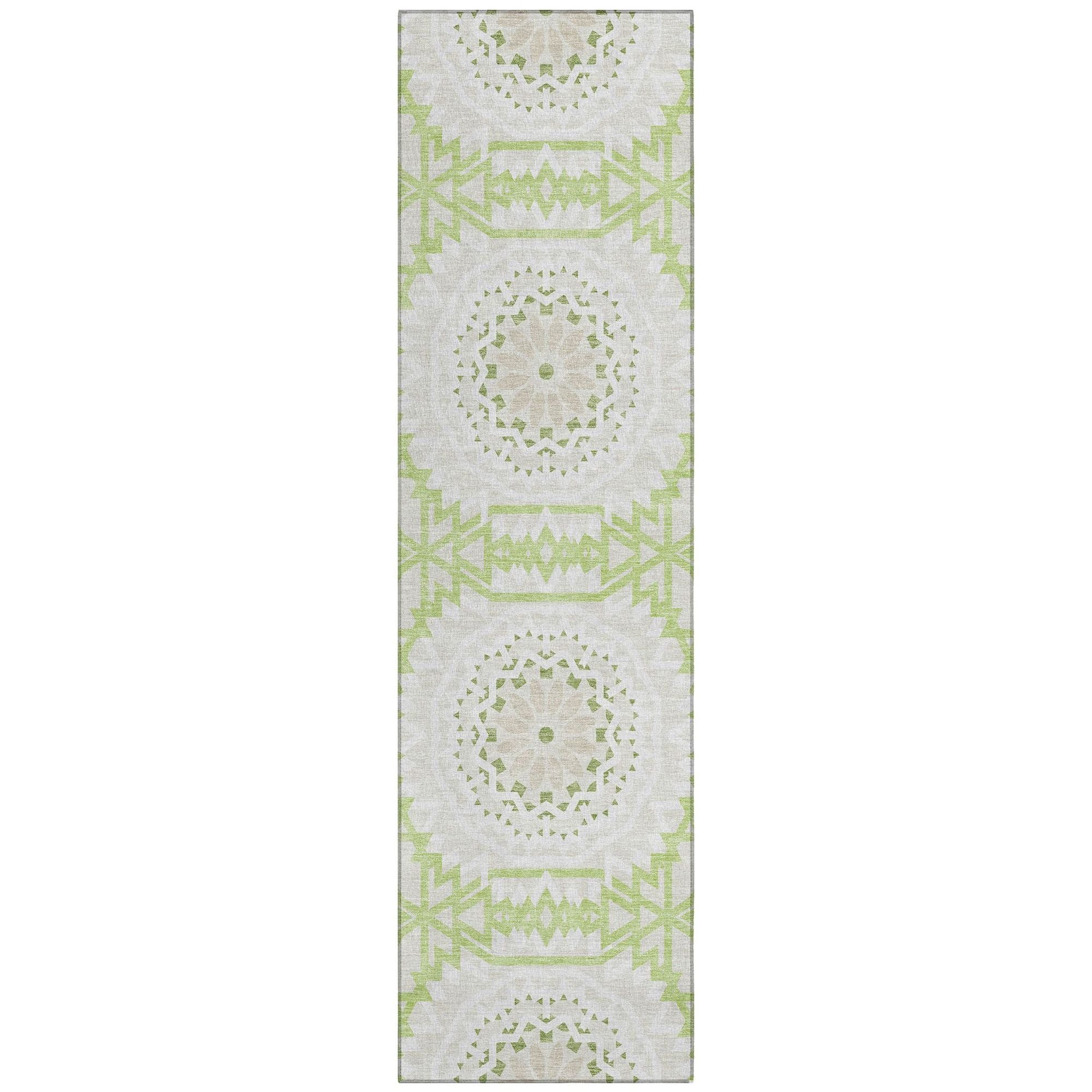 Machine Made ACN619 Aloe Green Rugs #color_aloe green