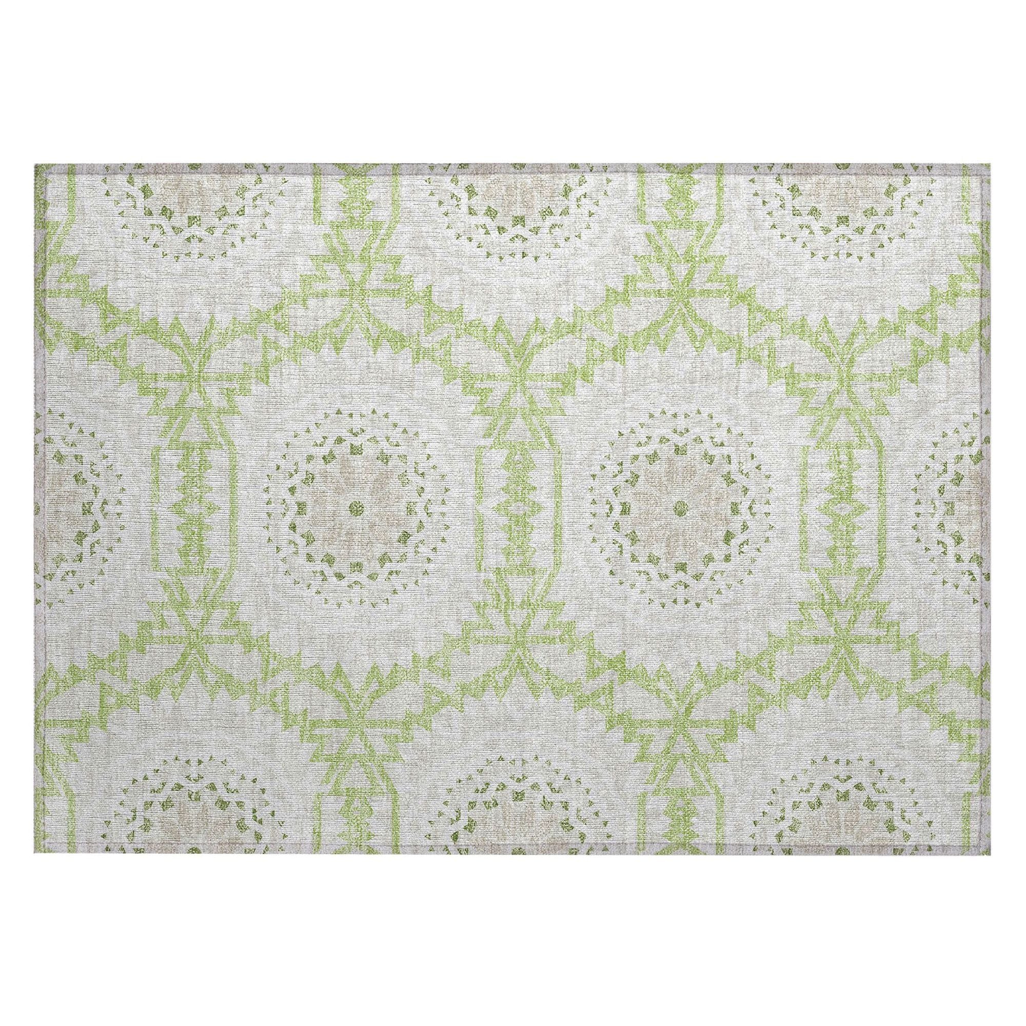 Machine Made ACN619 Aloe Green Rugs #color_aloe green