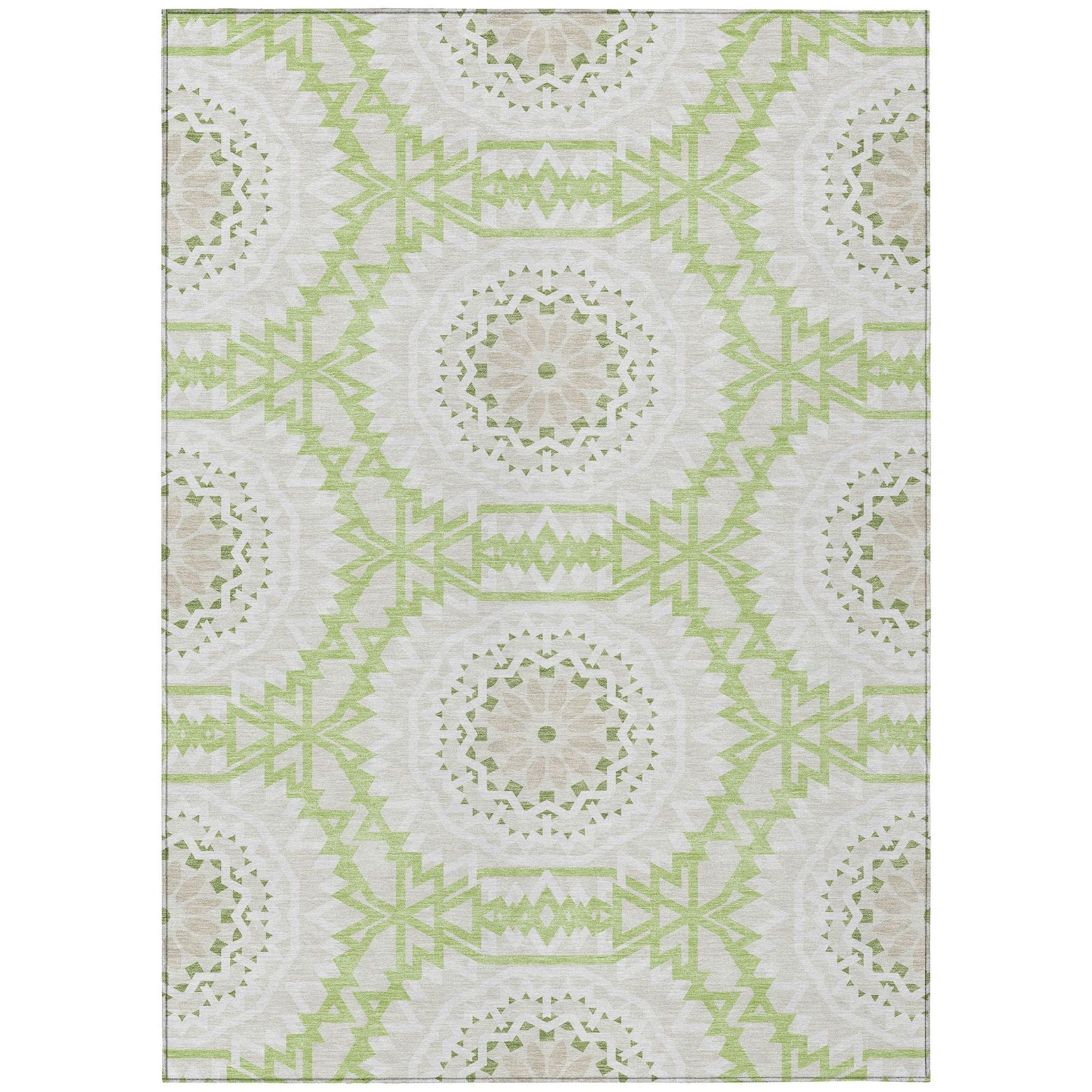 Machine Made ACN619 Aloe Green Rugs #color_aloe green