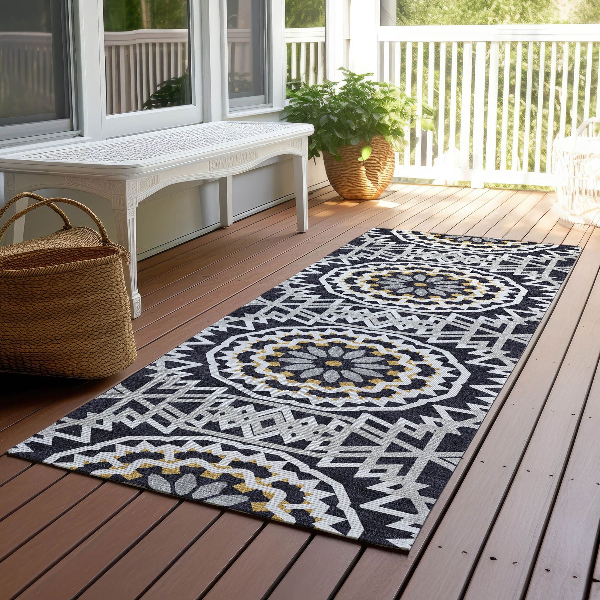 Machine Made ACN619 Black  Rugs #color_black 