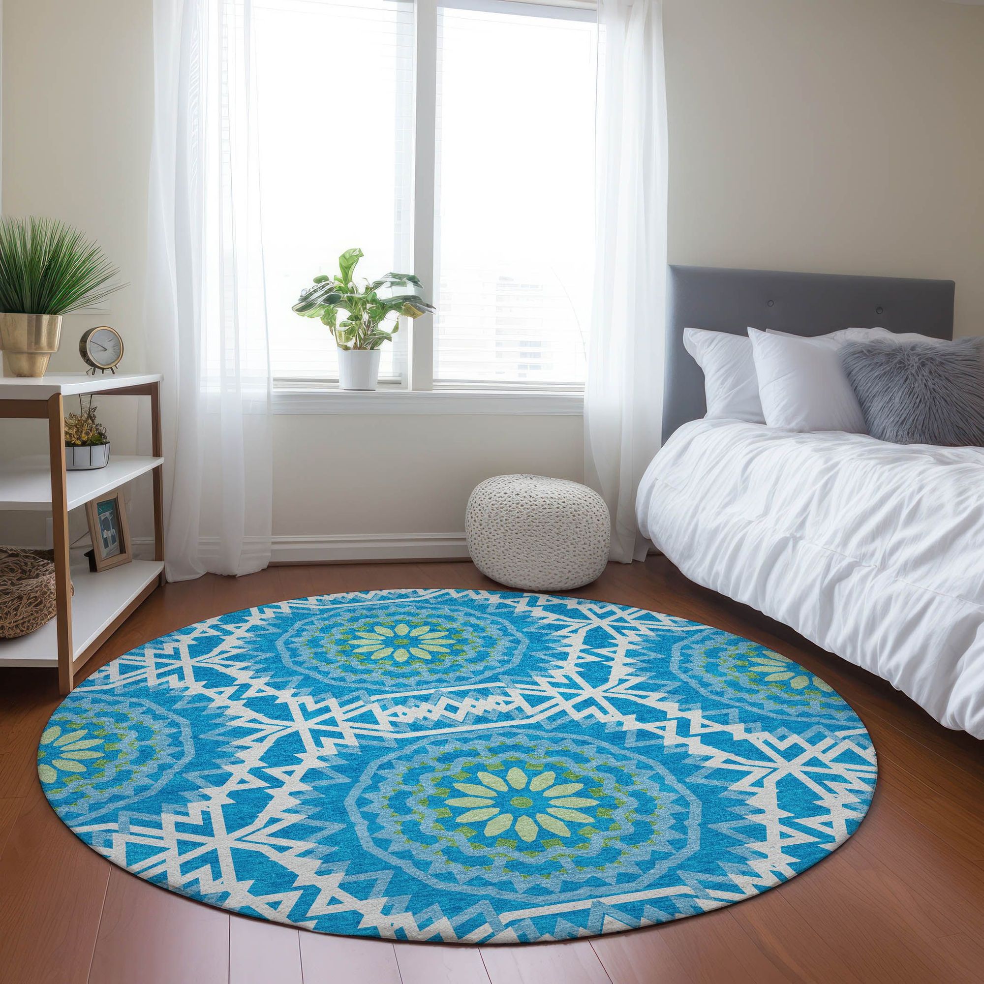 Machine Made ACN619 Blue  Rugs #color_blue 