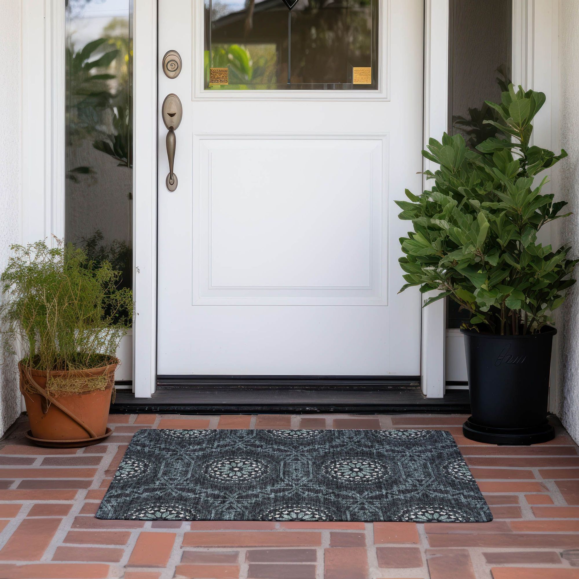 Machine Made ACN619 Charcoal Gray Rugs #color_charcoal gray