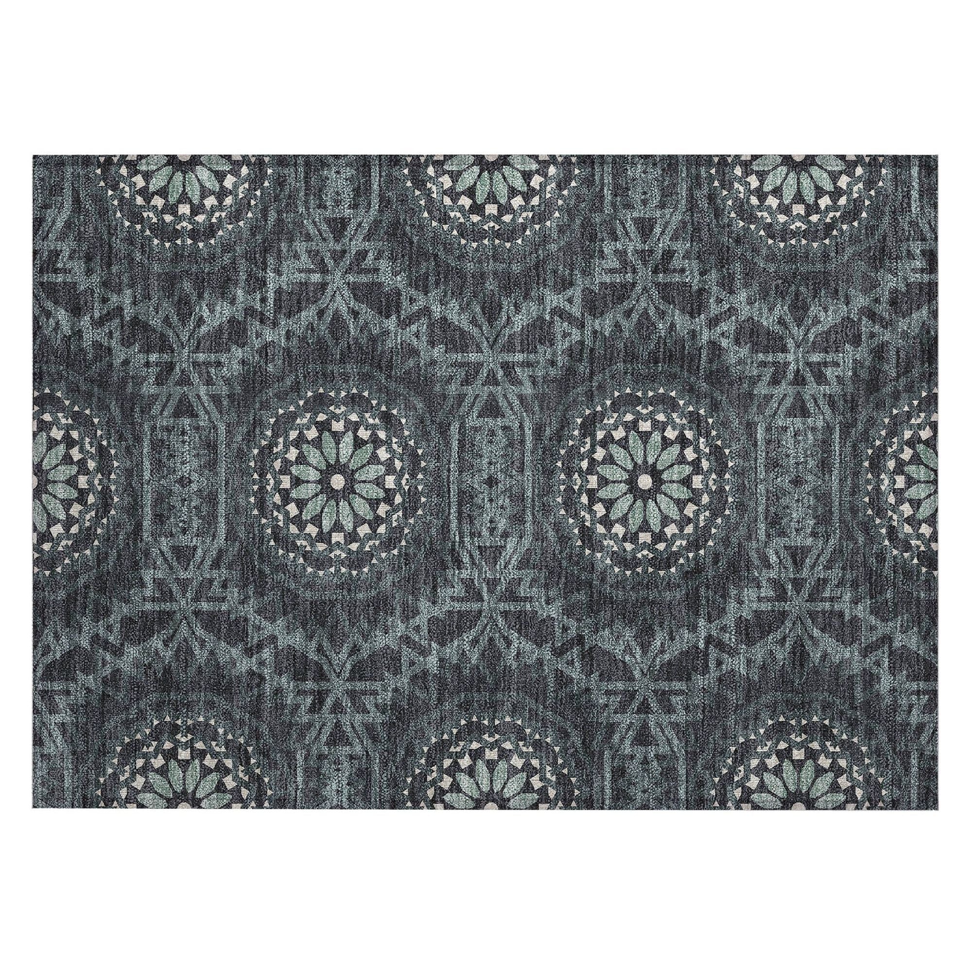 Machine Made ACN619 Charcoal Gray Rugs #color_charcoal gray