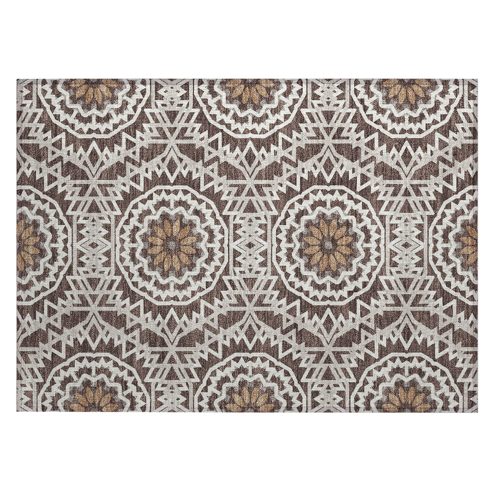 Machine Made ACN619 Chocolate Brown Rugs #color_chocolate brown