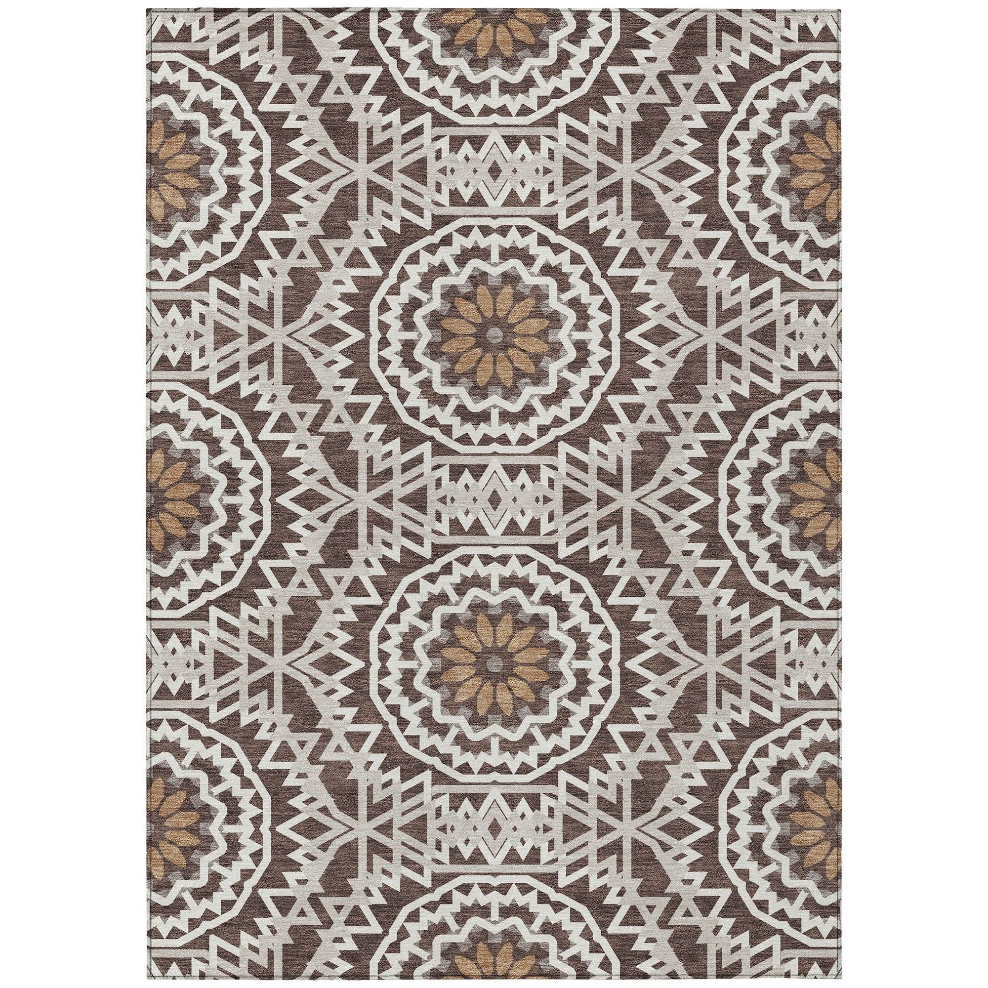 Machine Made ACN619 Chocolate Brown Rugs #color_chocolate brown