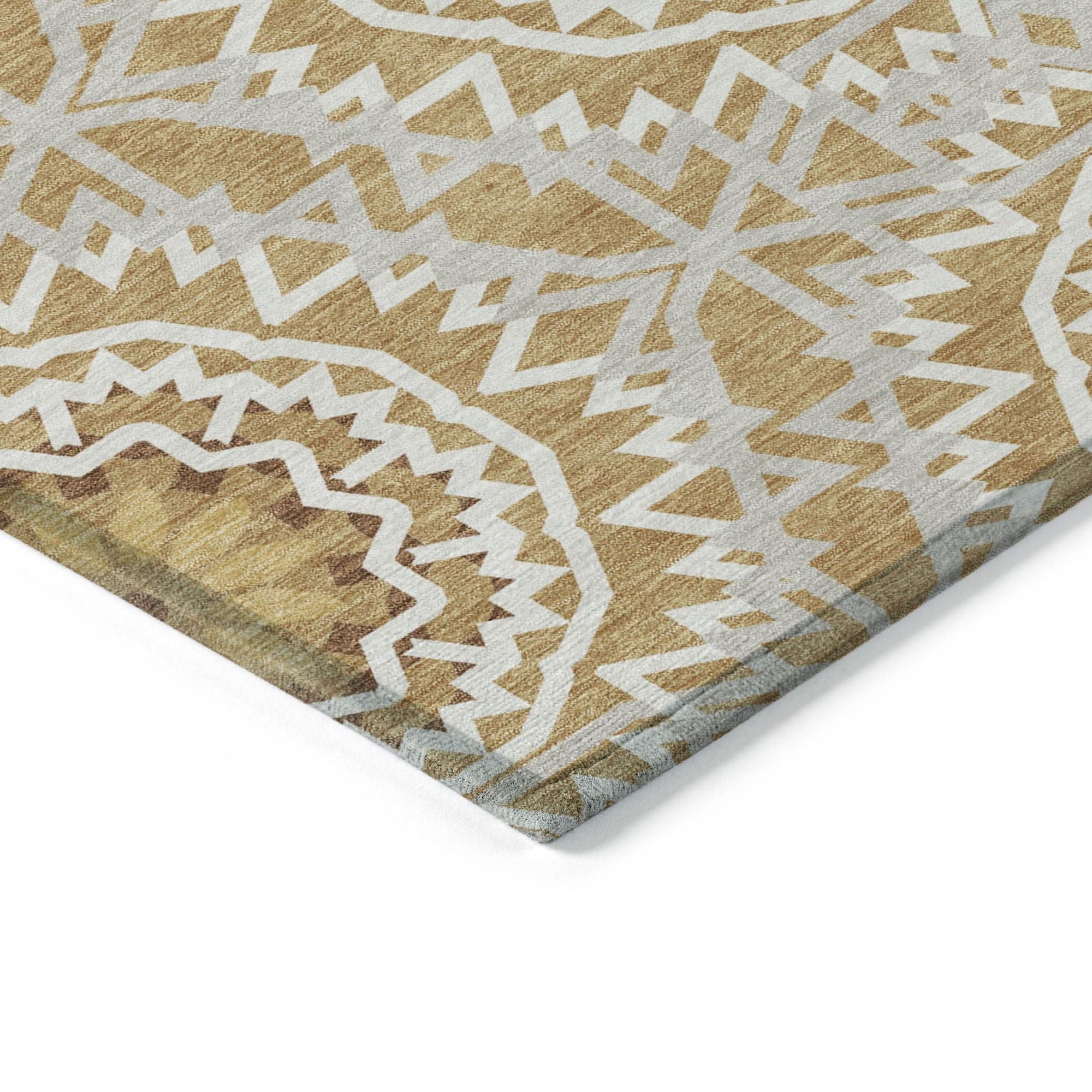 Machine Made ACN619 Gold  Rugs #color_gold 