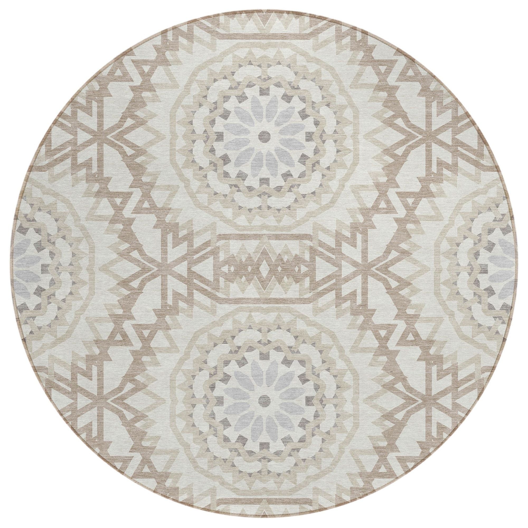 Machine Made ACN619 Ivory  Rugs #color_ivory 