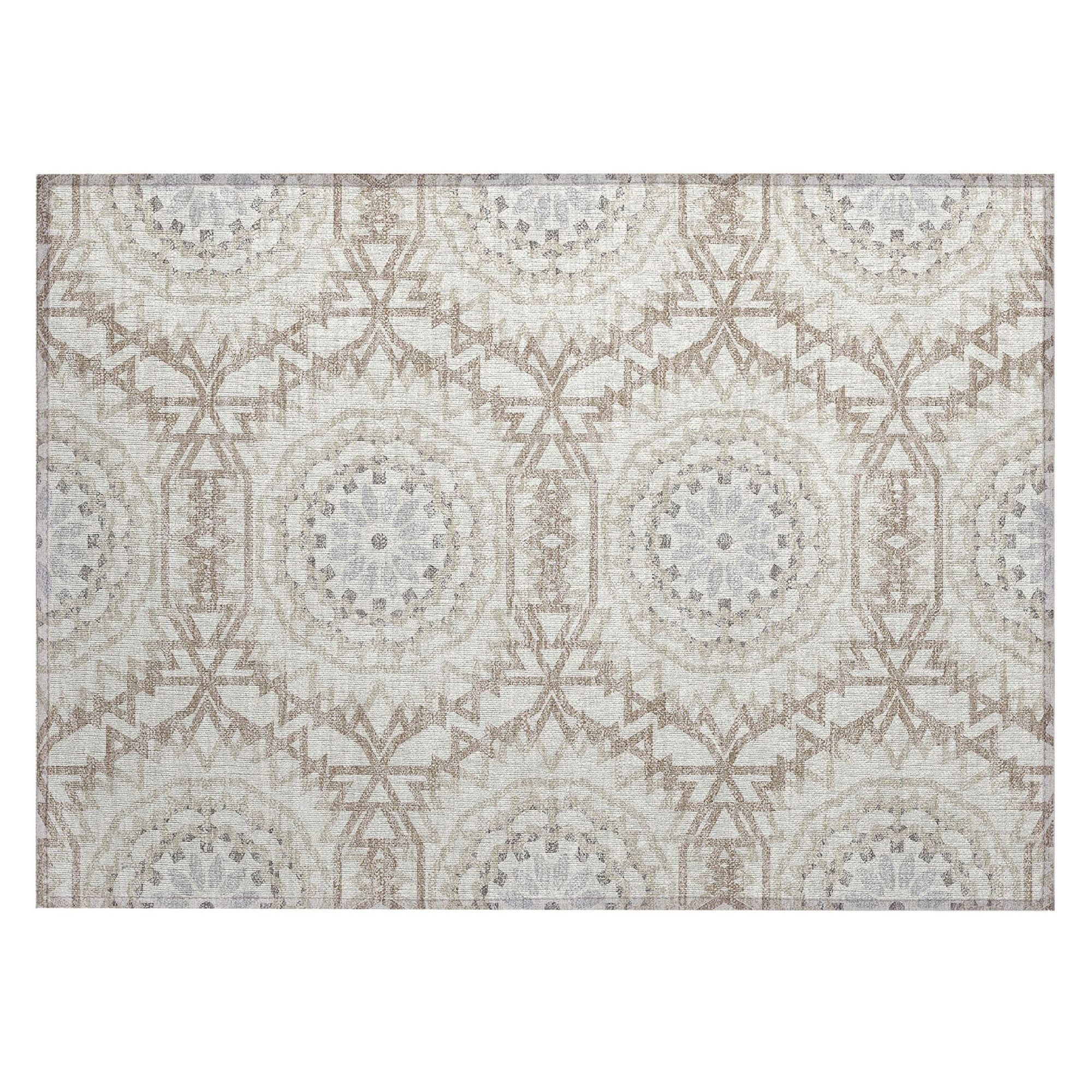 Machine Made ACN619 Ivory  Rugs #color_ivory 