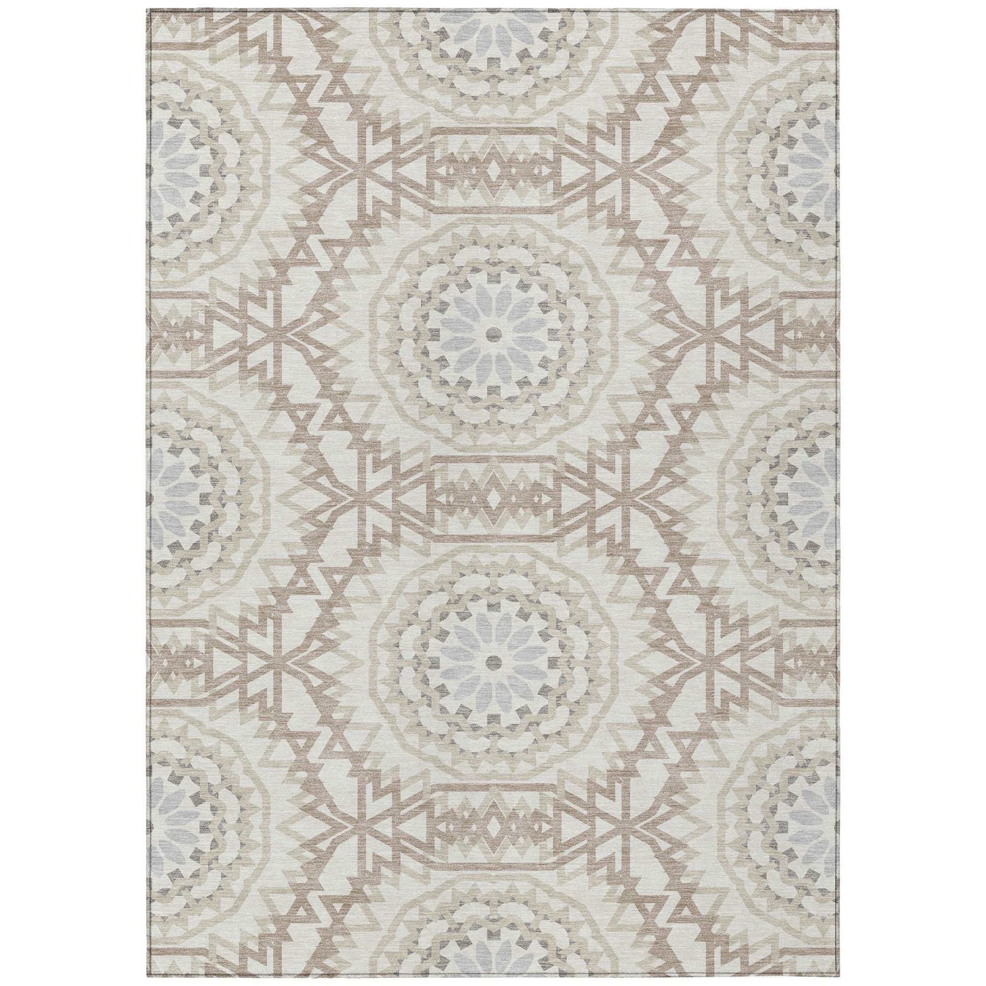 Machine Made ACN619 Ivory  Rugs #color_ivory 