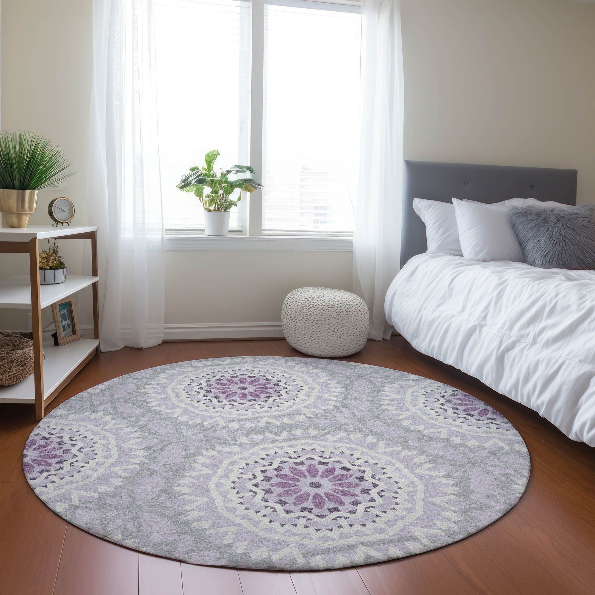 Machine Made ACN619 Lilac Purple Rugs #color_lilac purple