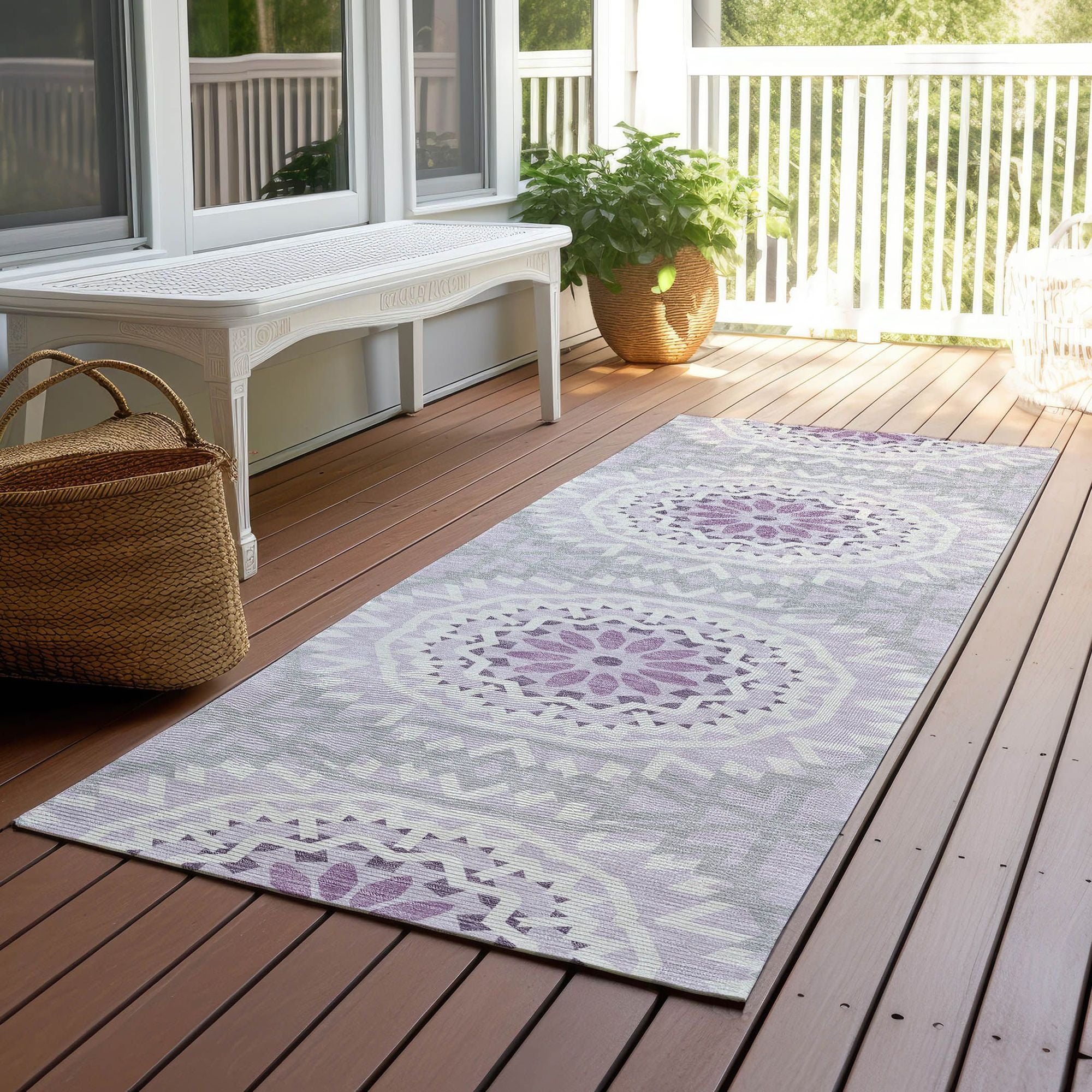 Machine Made ACN619 Lilac Purple Rugs #color_lilac purple