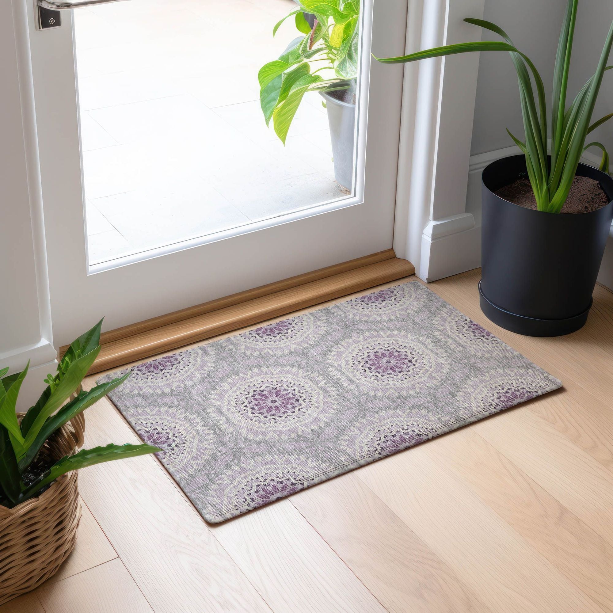 Machine Made ACN619 Lilac Purple Rugs #color_lilac purple