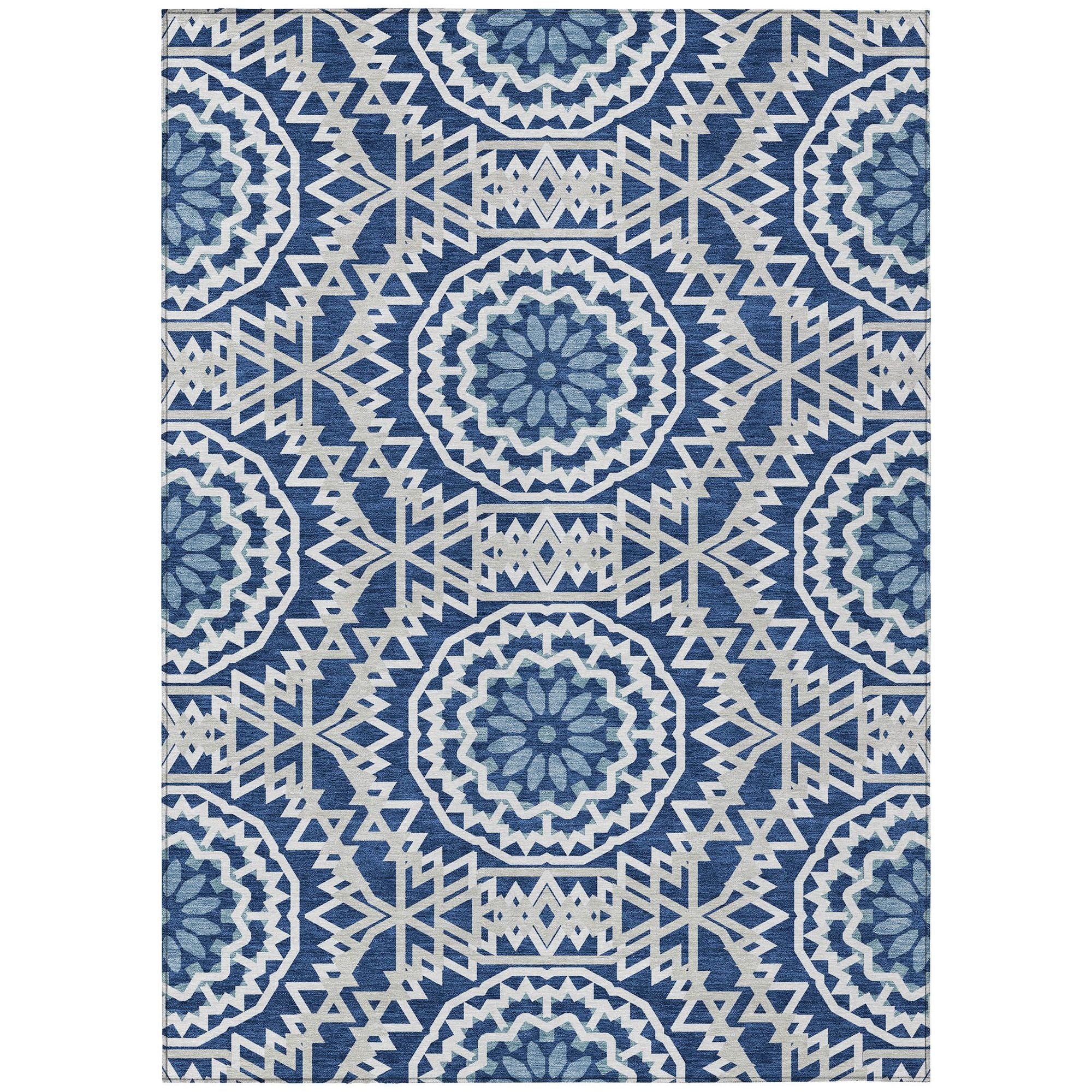 Machine Made ACN619 Navy Blue Rugs #color_navy blue