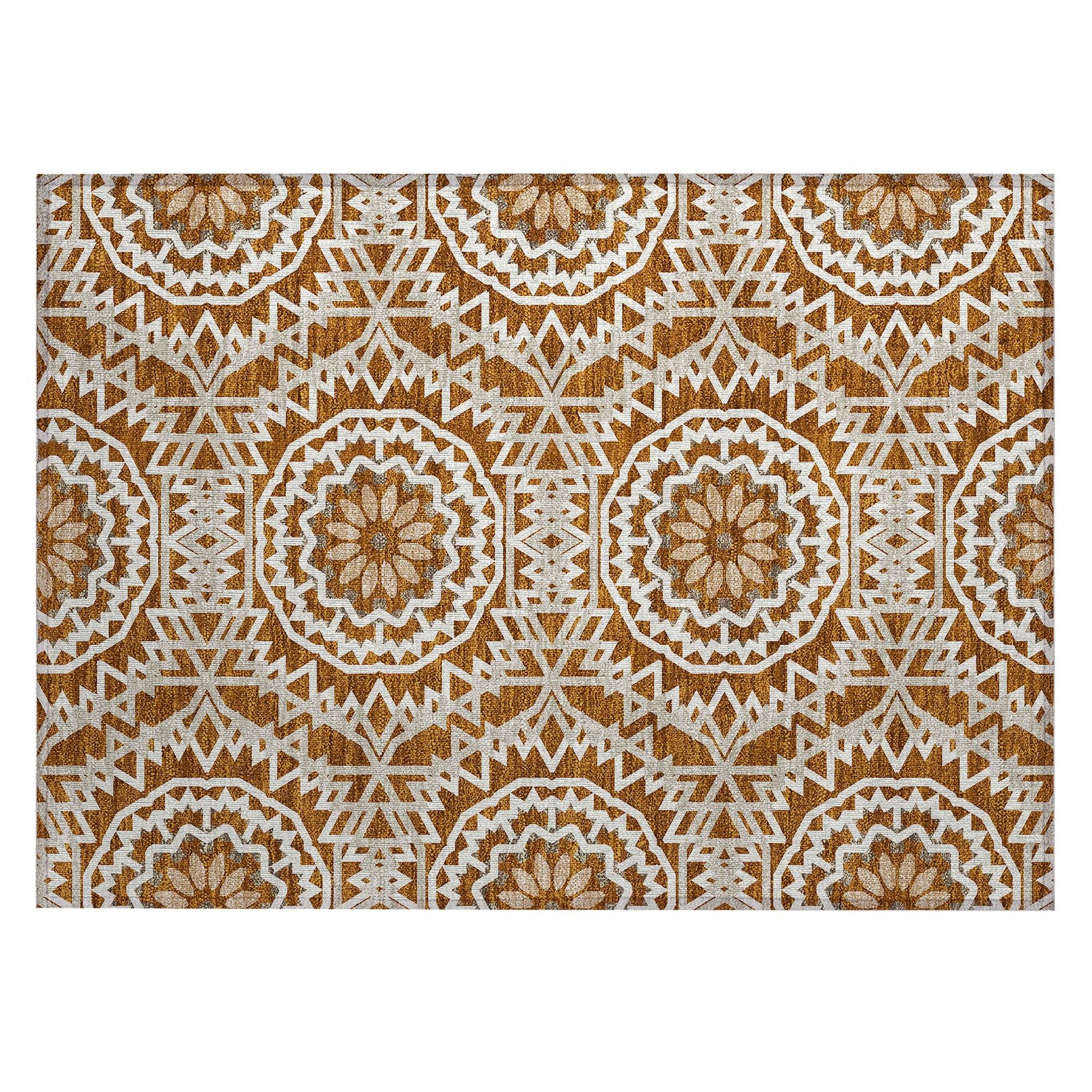 Machine Made ACN619 Paprika Orange Rugs #color_paprika orange