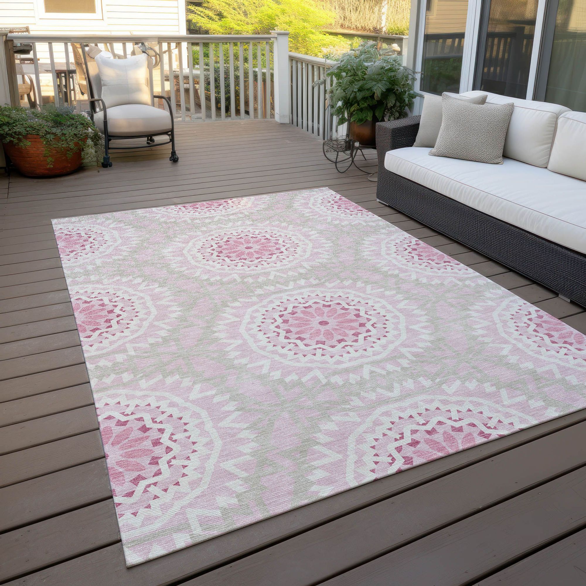 Machine Made ACN619 Pink  Rugs #color_pink 