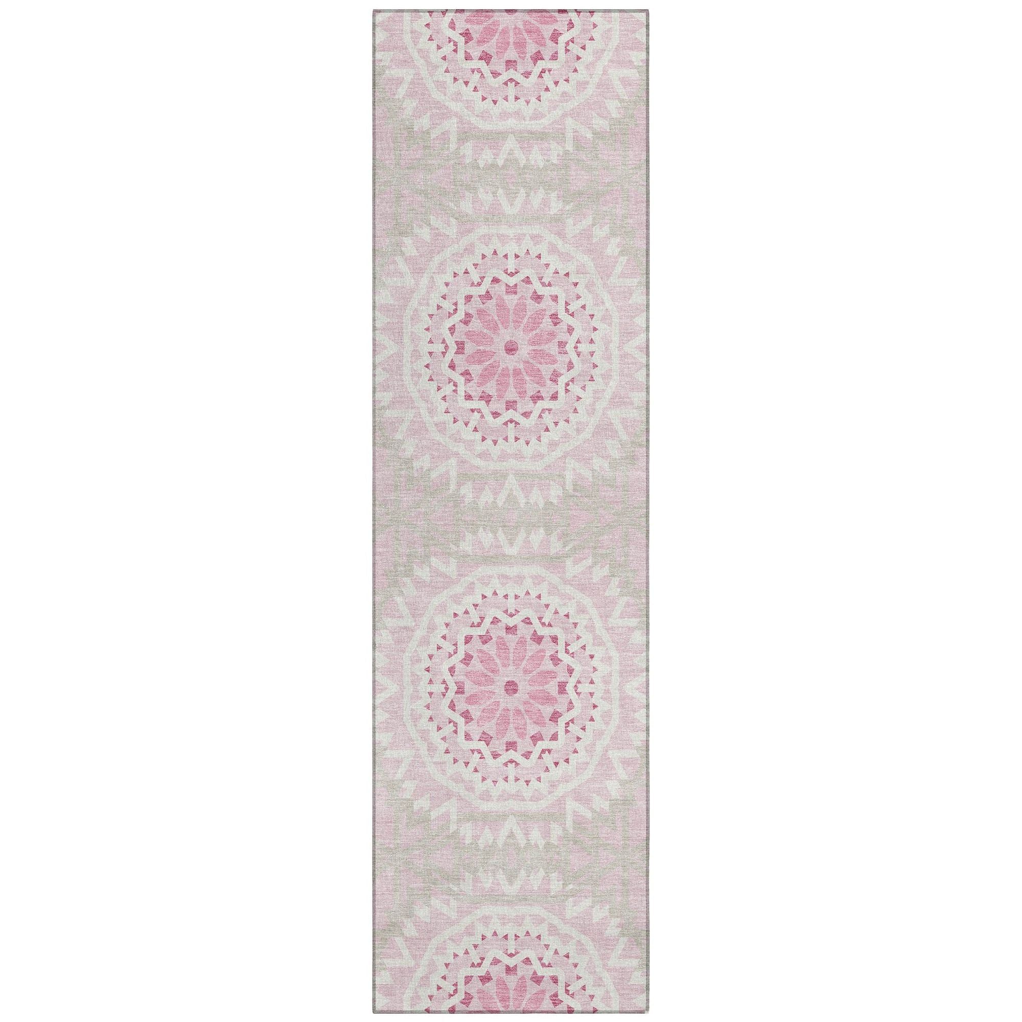 Machine Made ACN619 Pink  Rugs #color_pink 