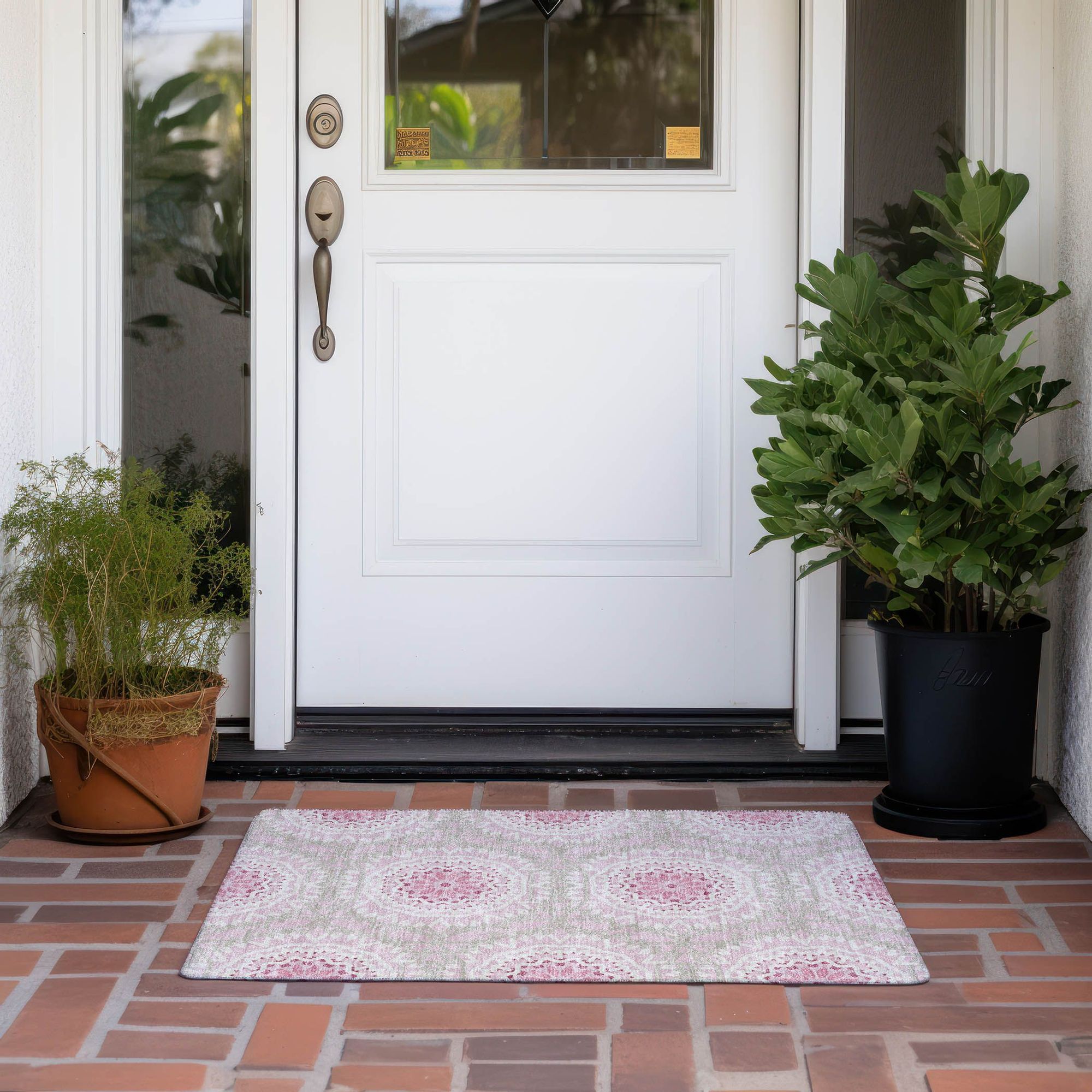 Machine Made ACN619 Pink  Rugs #color_pink 