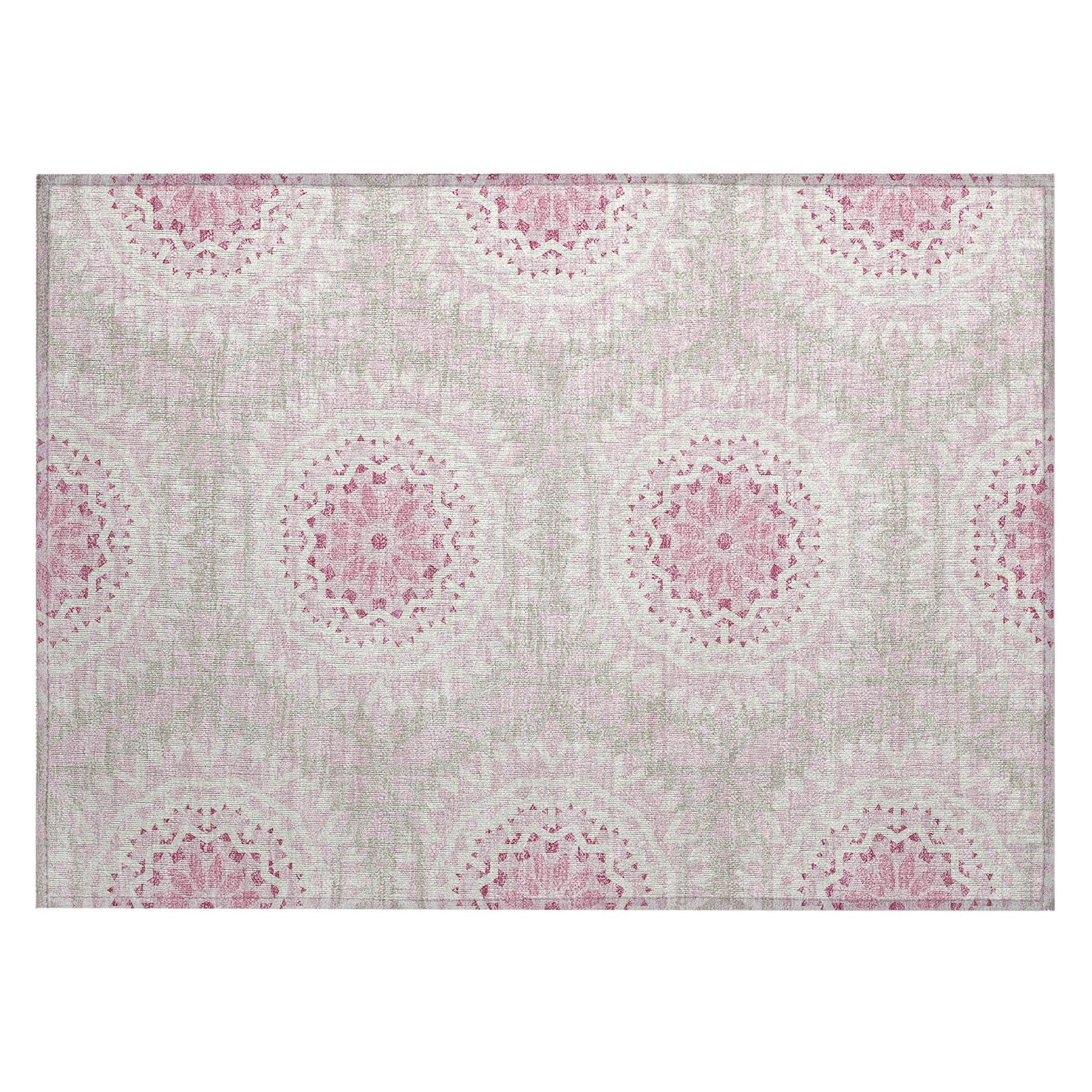 Machine Made ACN619 Pink  Rugs #color_pink 